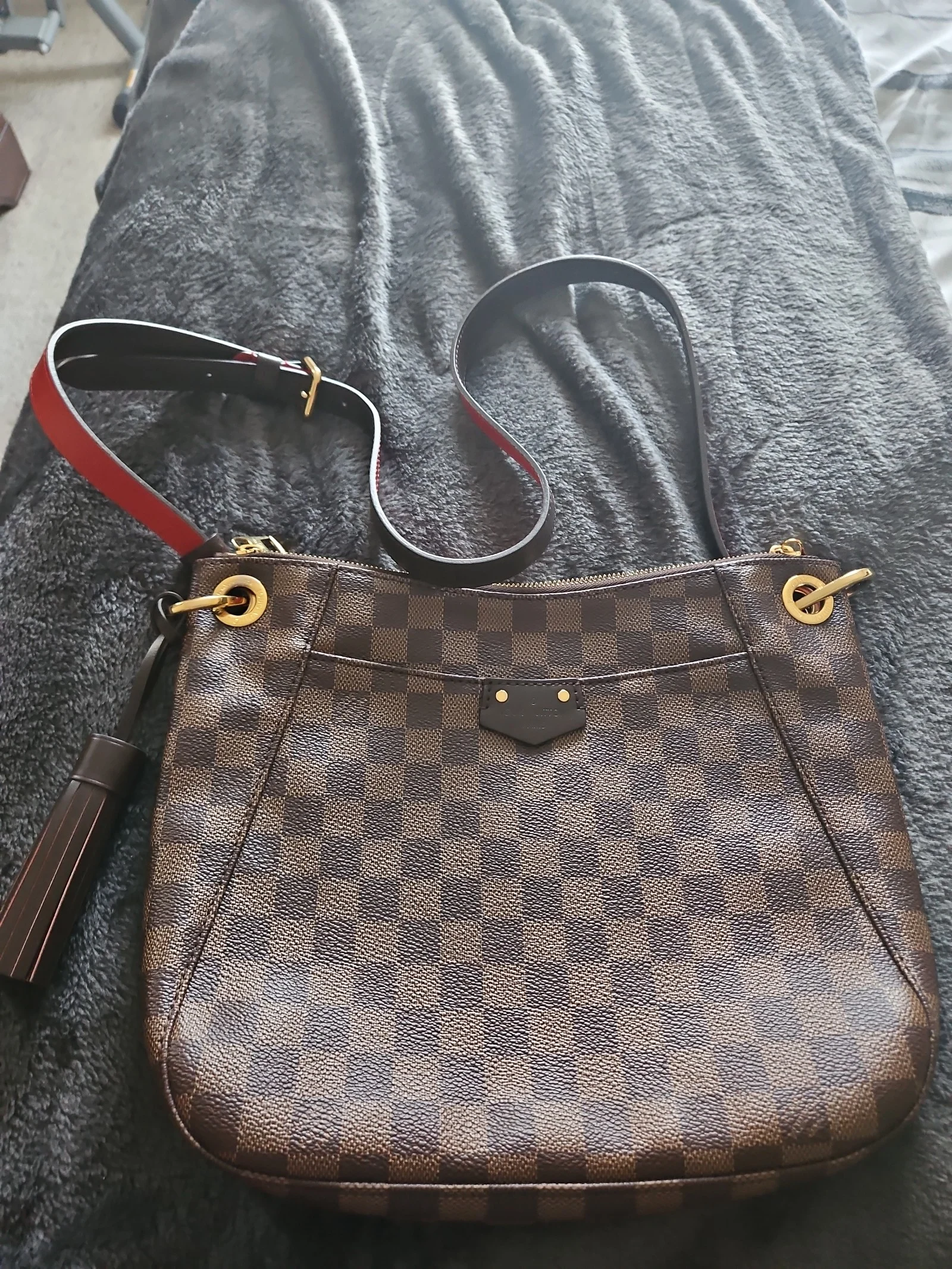 Louis Vuitton Brown South Bank Besace Damier Canvas Crossbody Bag