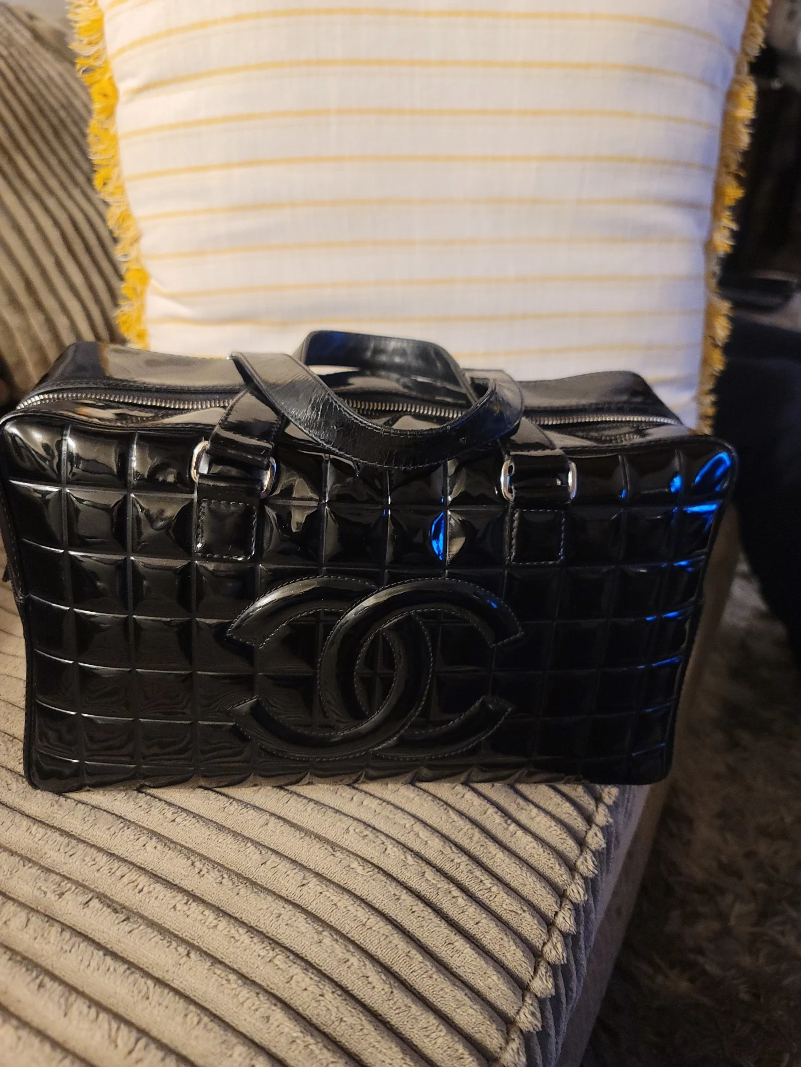 Chanel Black Chocolate Bar Bag