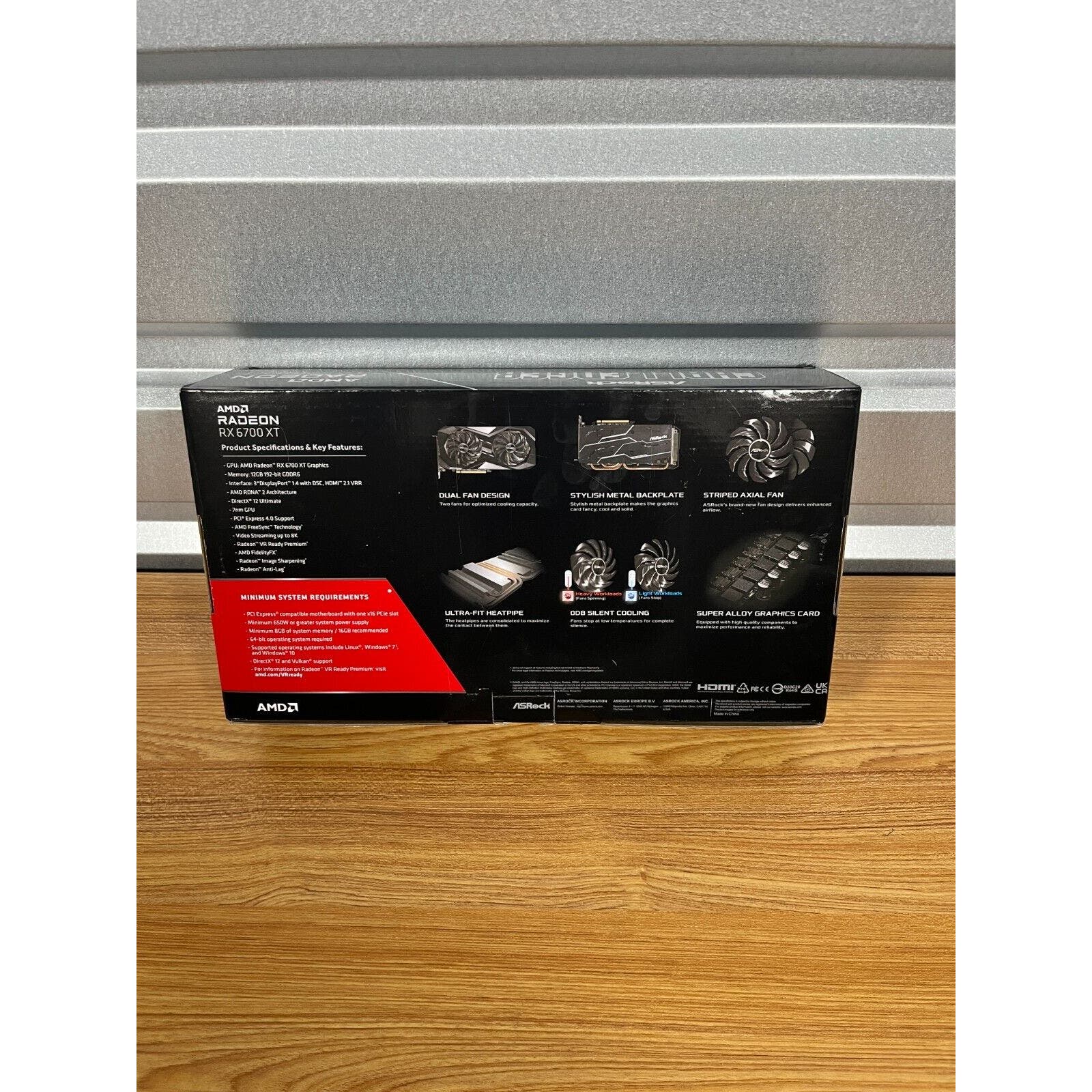 ASRock Radeon RX 6700 XT Challenger D Gaming Graphic Card, 12GB GDDR6 VRAM, AMD