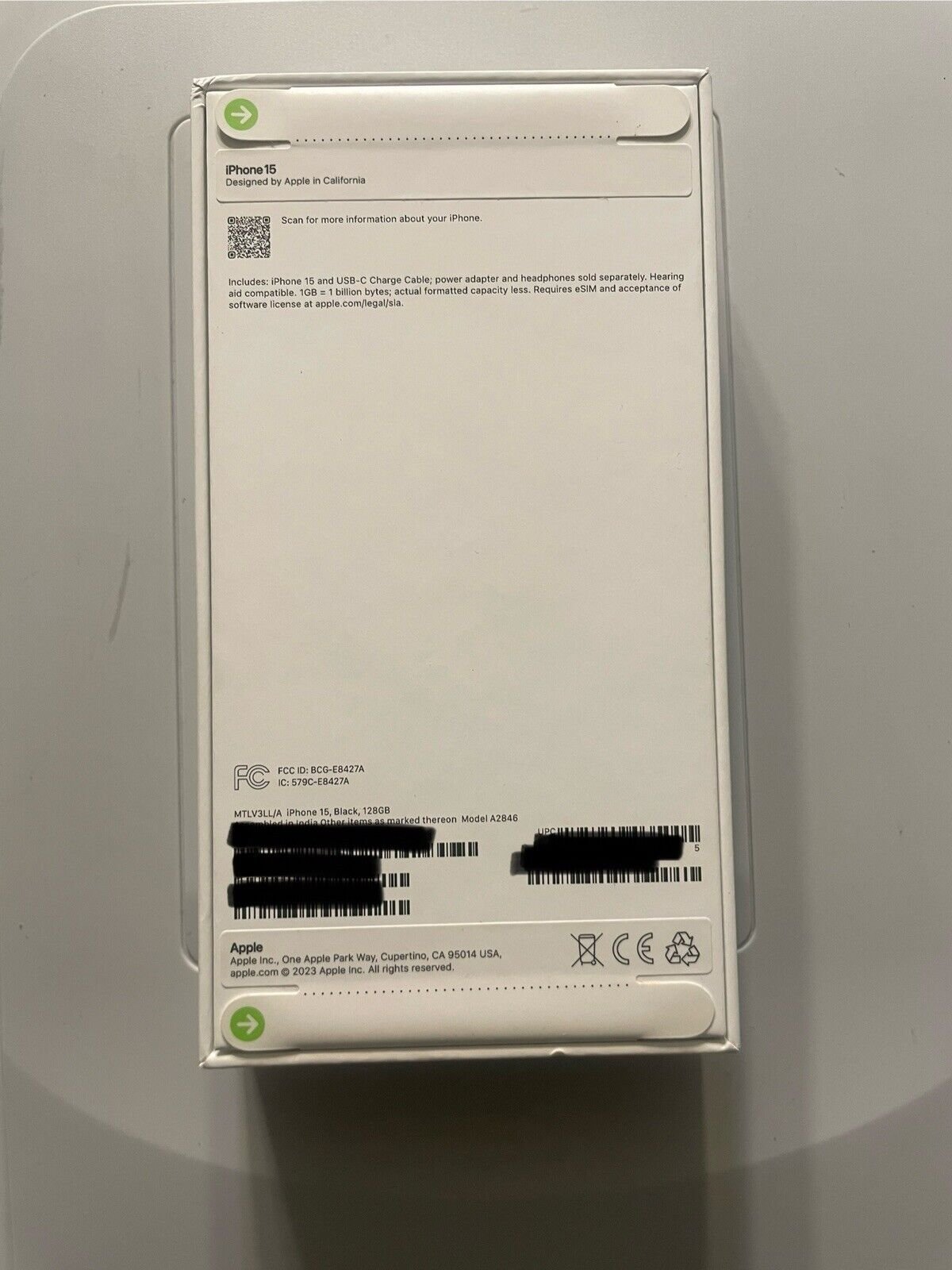 Apple iPhone 15 - 128 GB - Black (T-Mobile) | SEALED/BRAND NEW IN BOX!!! 9K12