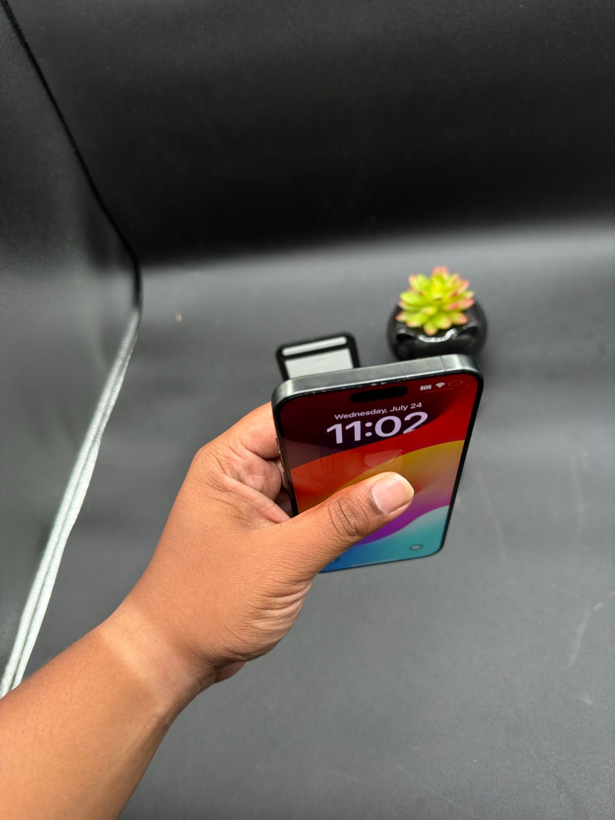 Apple iPhone 15 pro max 256gb Black titanium For  TMobile/sprint/metro 5H53