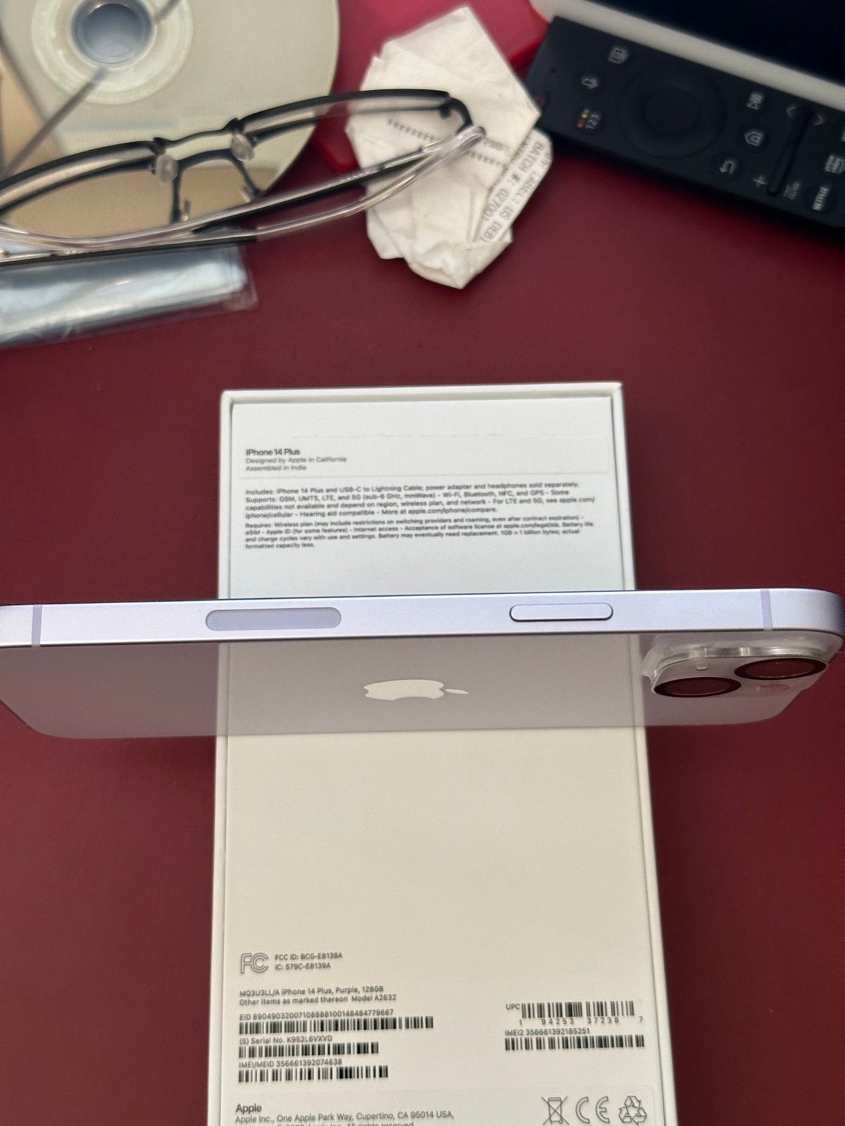 iPhone 14 Plus unlocked 128GB purple 5K11