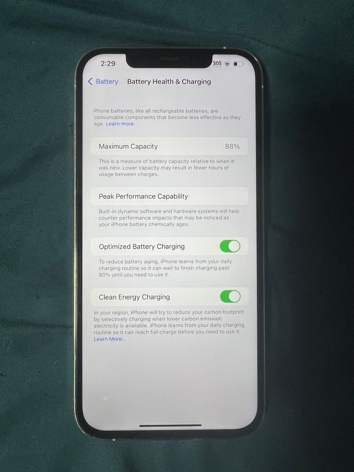 Apple iPhone 12 Pro Max 128 GB in Silver Unlocked 1B15