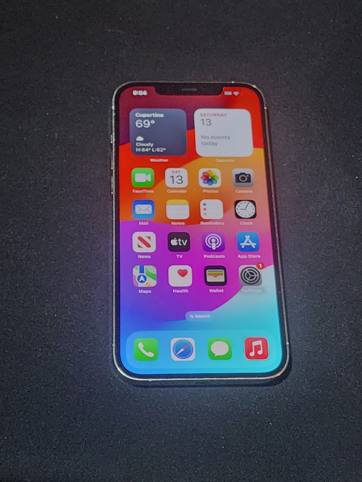 Apple iPhone 12 Pro Max 256 GB in White Unlocked Smart Phone 1N37