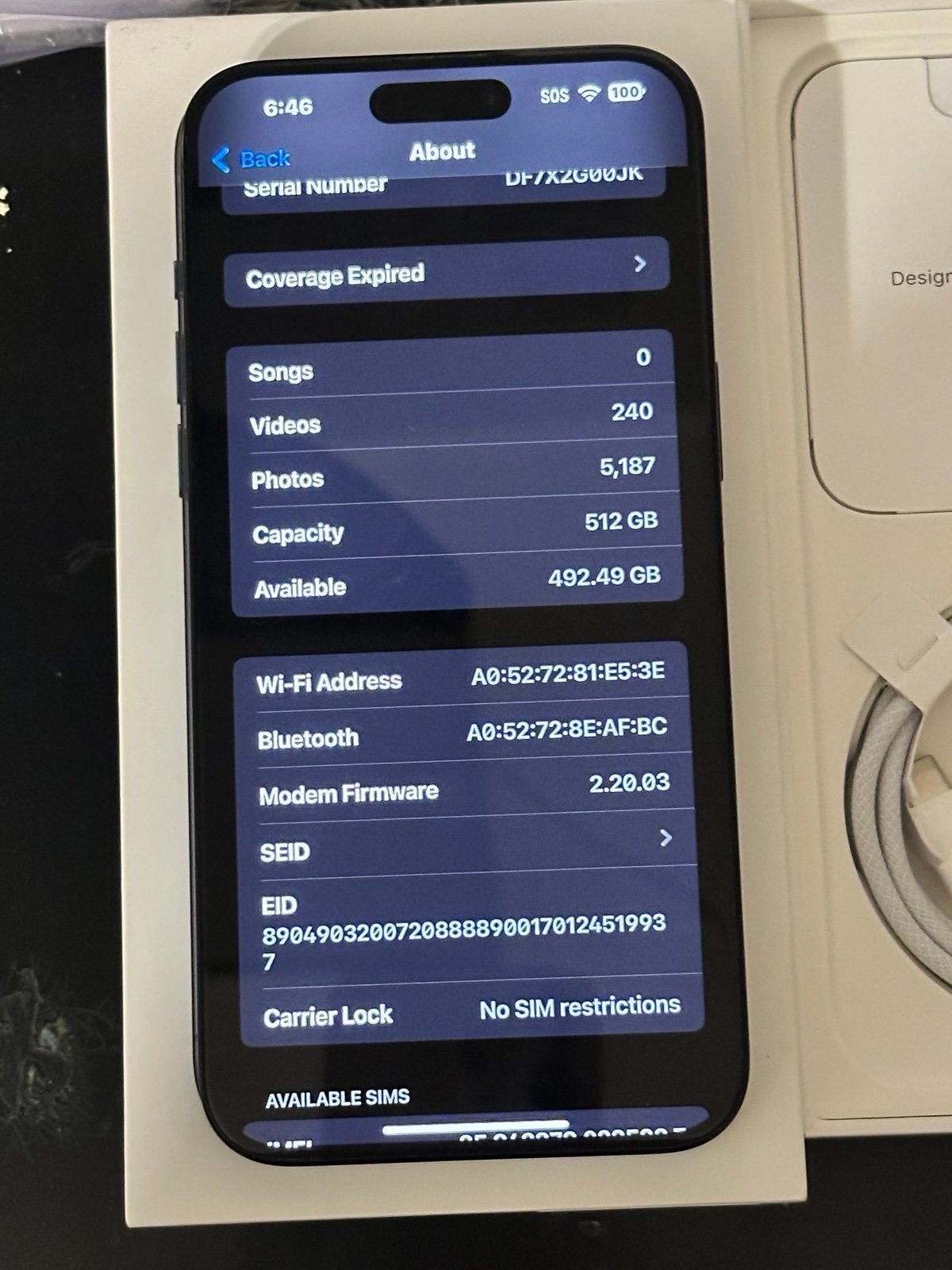 APPLE IPHONE 15 PRO MAX 512GB UNLOCKED WORLDWIDE IN MINT CONDITION TITAN BLUE 2K21