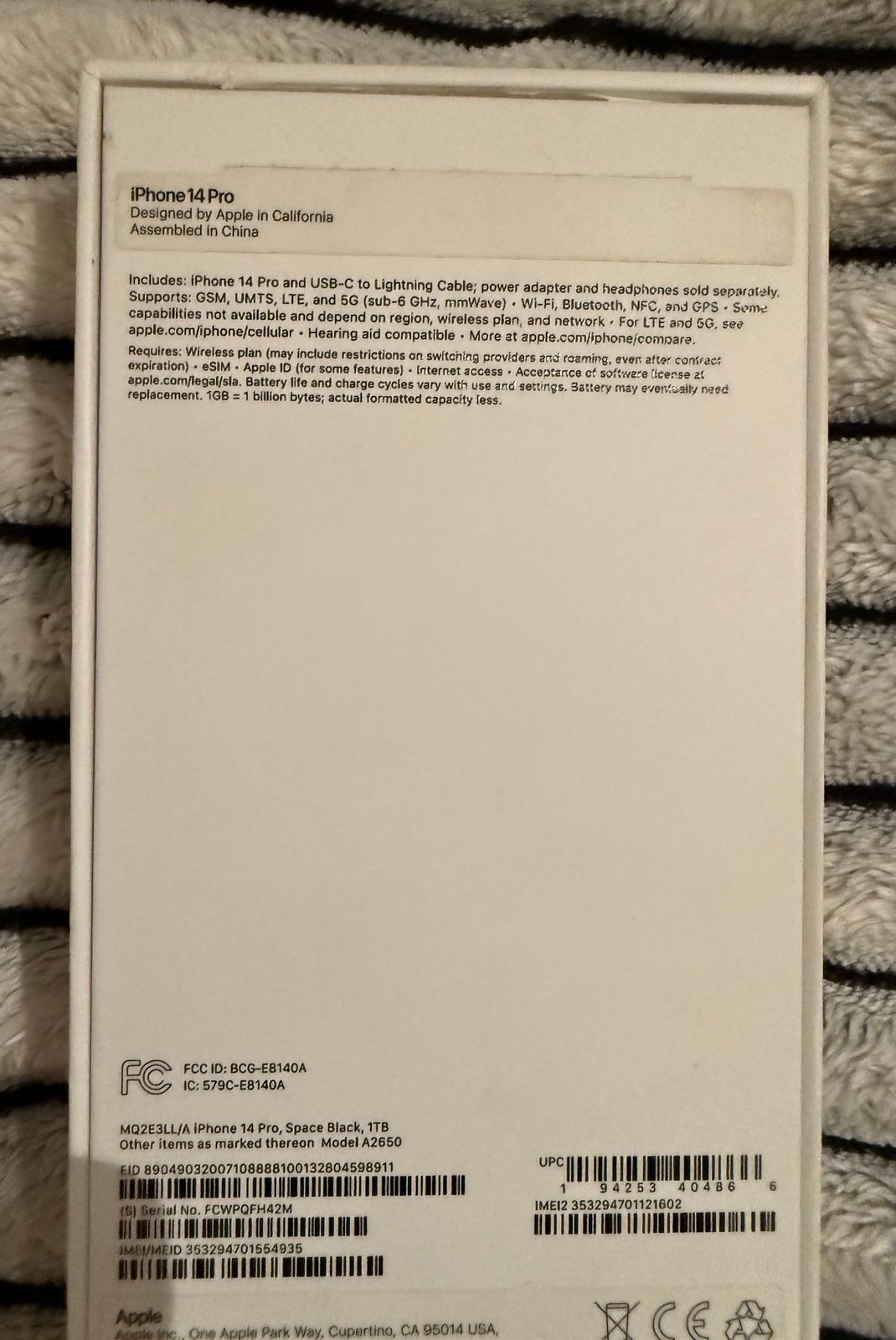 iPhone 12 Pro 512GB Graphite- New! 7N61