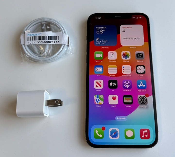 Apple iPhone 12 Pro Max 256GB Graphite (AT&T Cricket H20) A2342 6J25