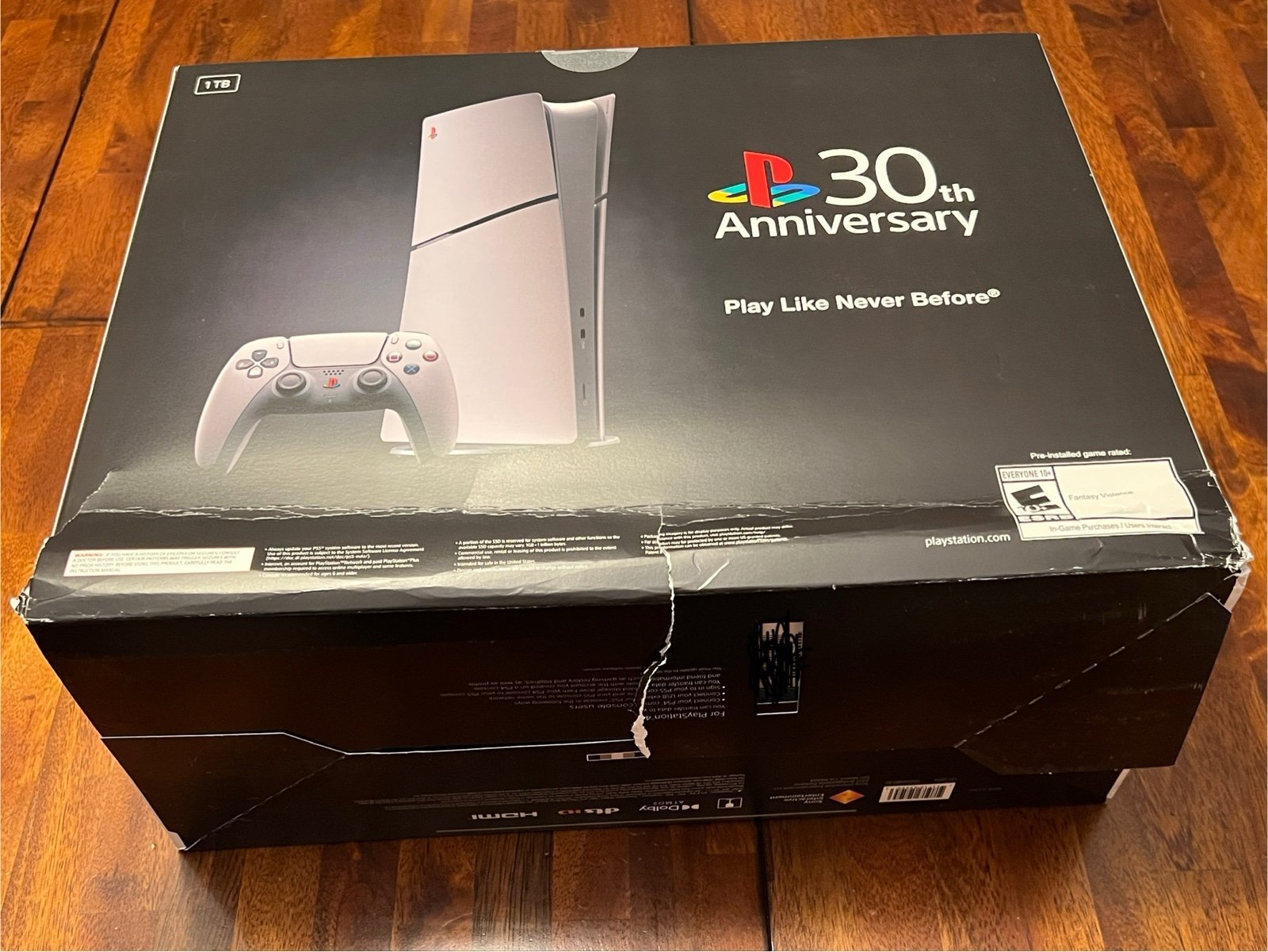 NEW PlayStation 5 PS5 Slim Digital Console 30th Anniversary Edition Damaged Box 5B97
