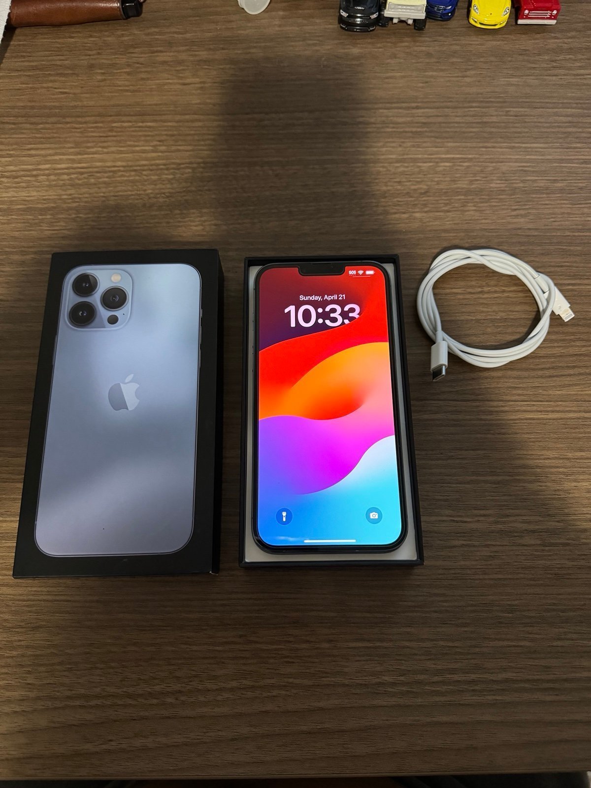 Apple iPhone 13 Pro Max 128 GB in Sierra Blue Unlocked 9U13