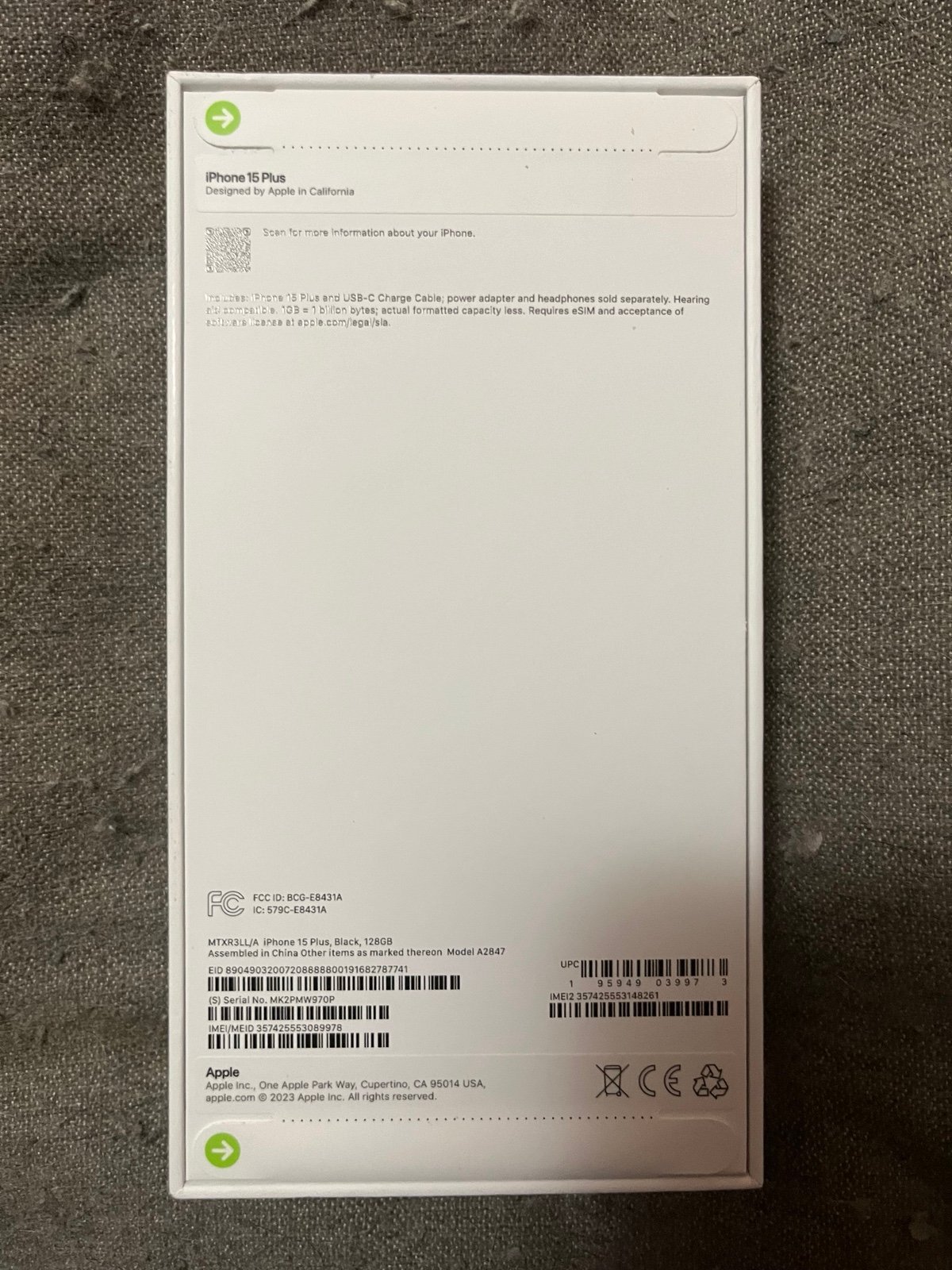 iPhone 15 plus phone 5N32