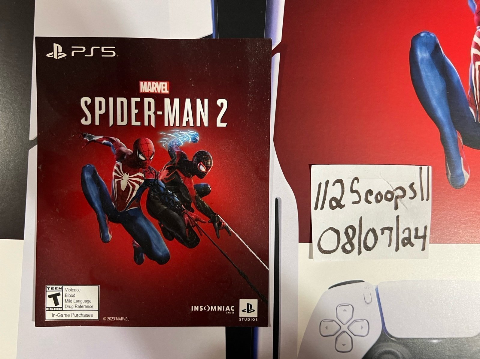Sony PlayStation 5 Slim Console Disc Edition Marvel's Spider-Man 2 Bundle Extra 5J93