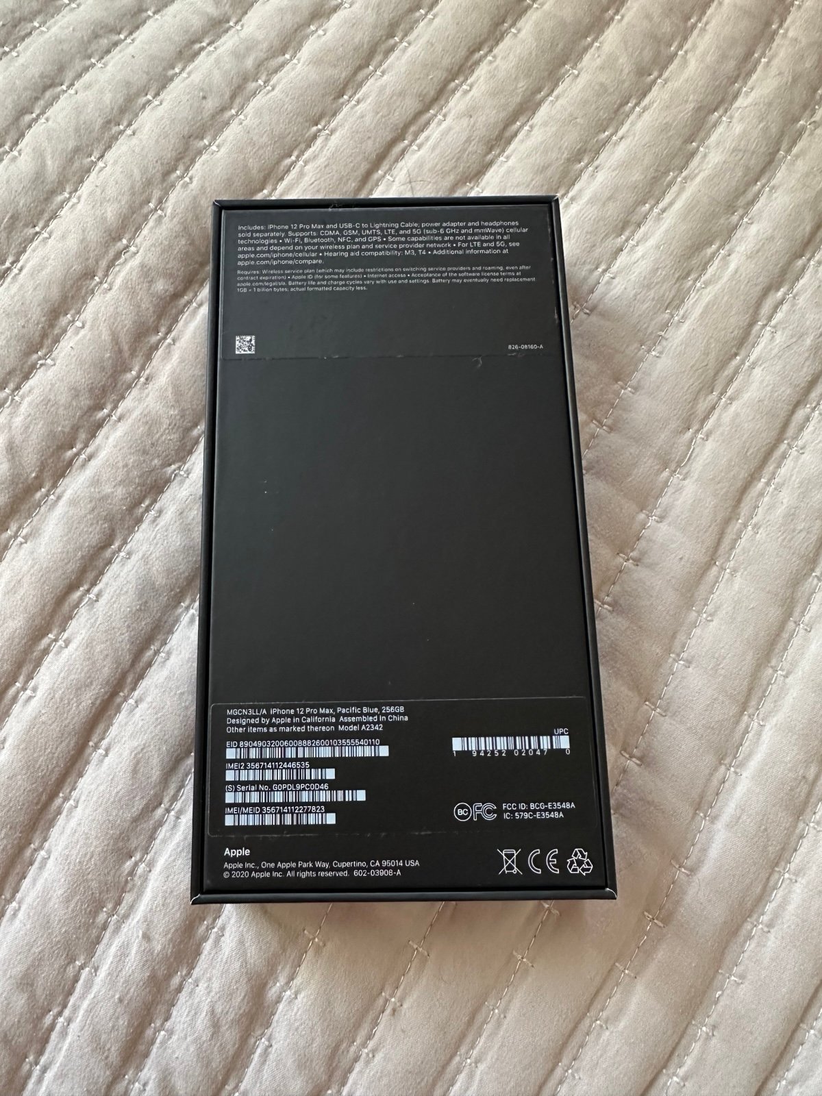 Apple iPhone 12 Pro Max 256 GB in Pacific Blue 8X21