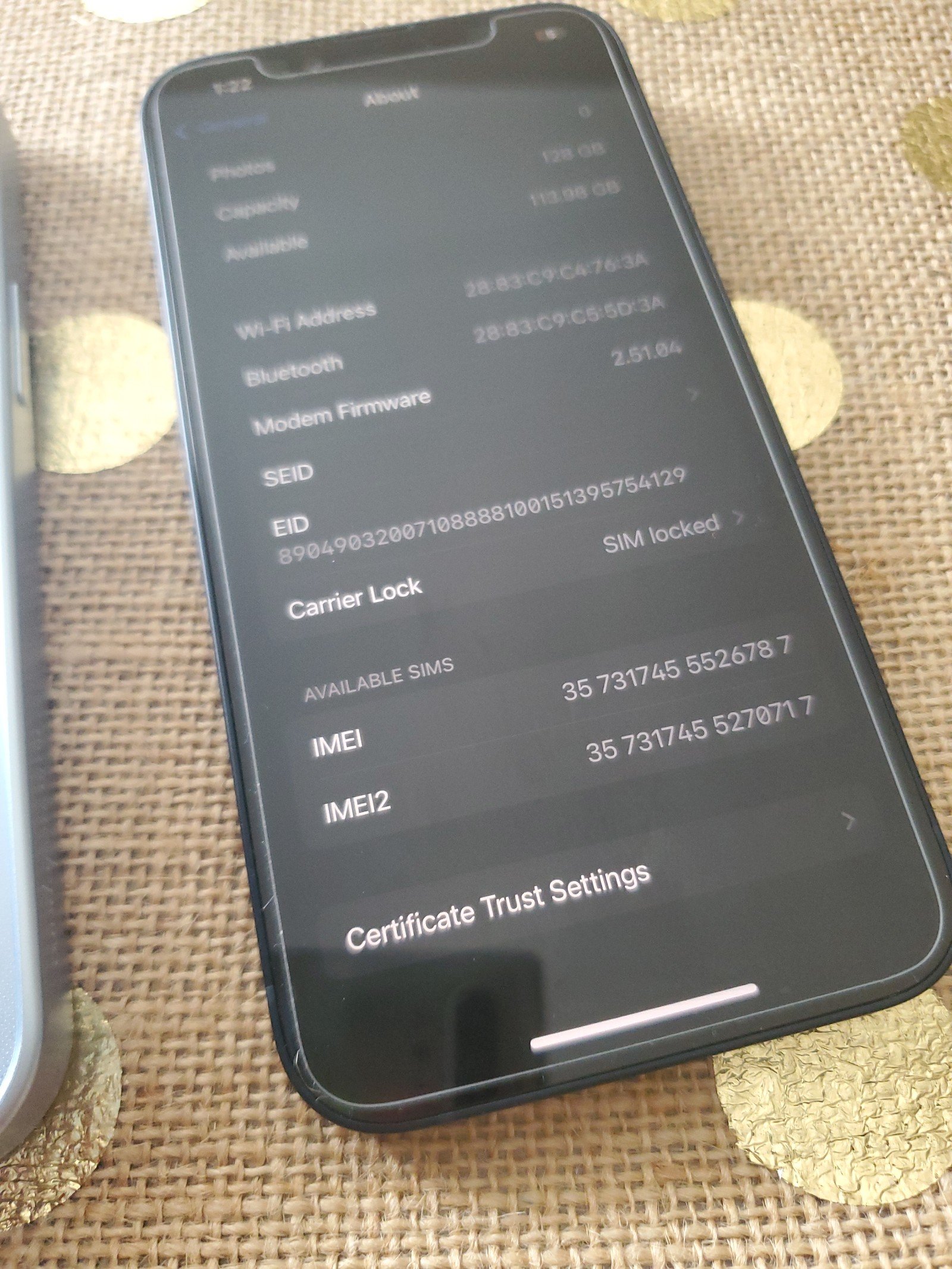 Apple iPhone 14 128 GB in Midnight for Verizon 5D35