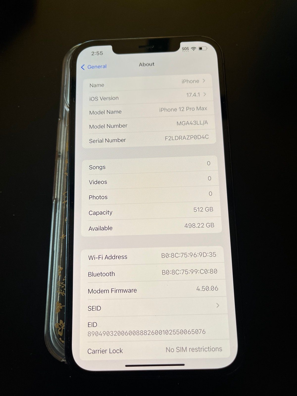 unlocked iphone 12 pro max 512gb 2A16