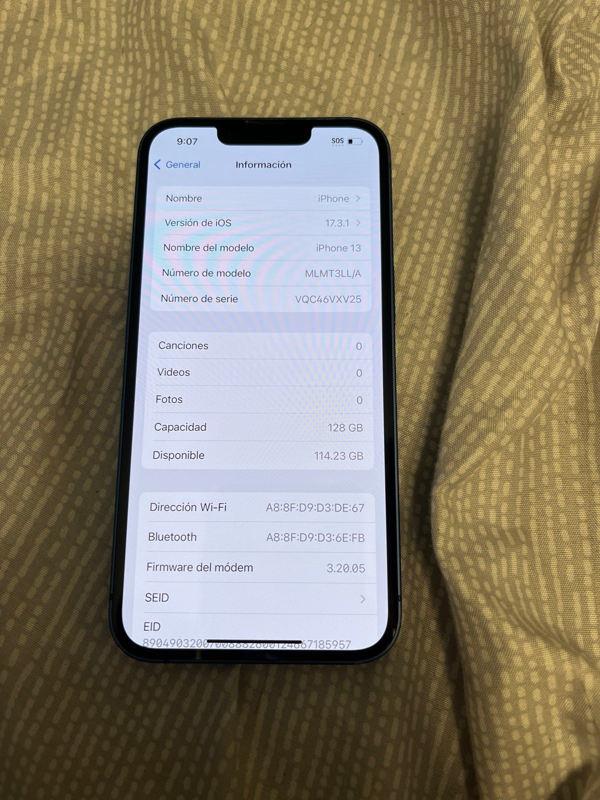 Apple iPhone 13 128 GB in Blue for Unlocked 6K72