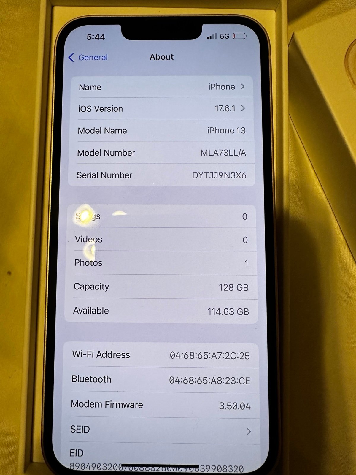 Apple iPhone 13 128 GB in Pink - Unlocked 8F76