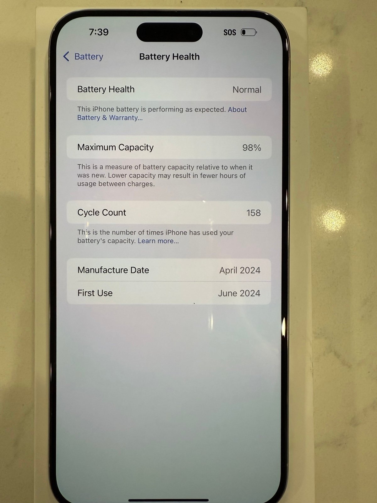 iPhone 15 Pro Max Unlocked 256GB FREE OVERNIGHT SHIPPING 6X16