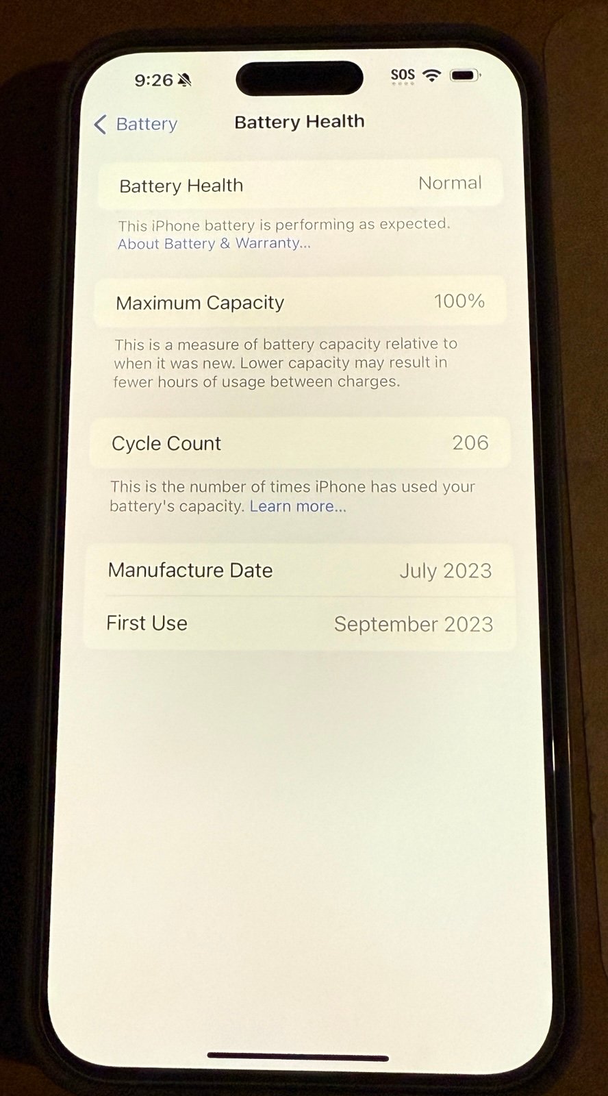 UNLOCKED iPhone 15 pro max 256gb natural titanium 3F59