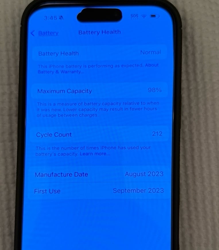 Apple iPhone 15 Pro 1TB In Natural Titanium With “No SIM Restrictions” 7C69