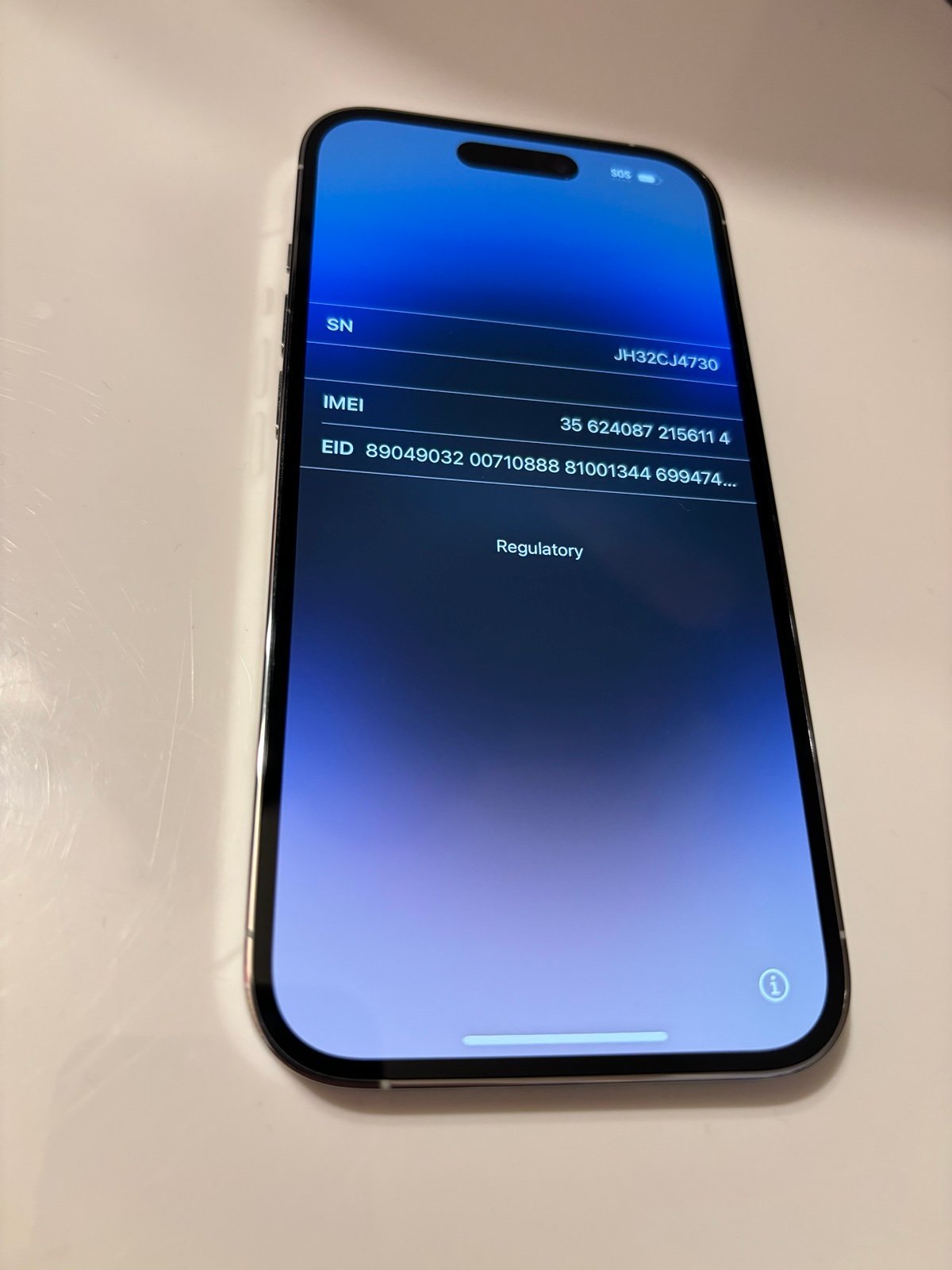 Apple iPhone 14 Pro - 128 GB - Silver (Unlocked) 9L98