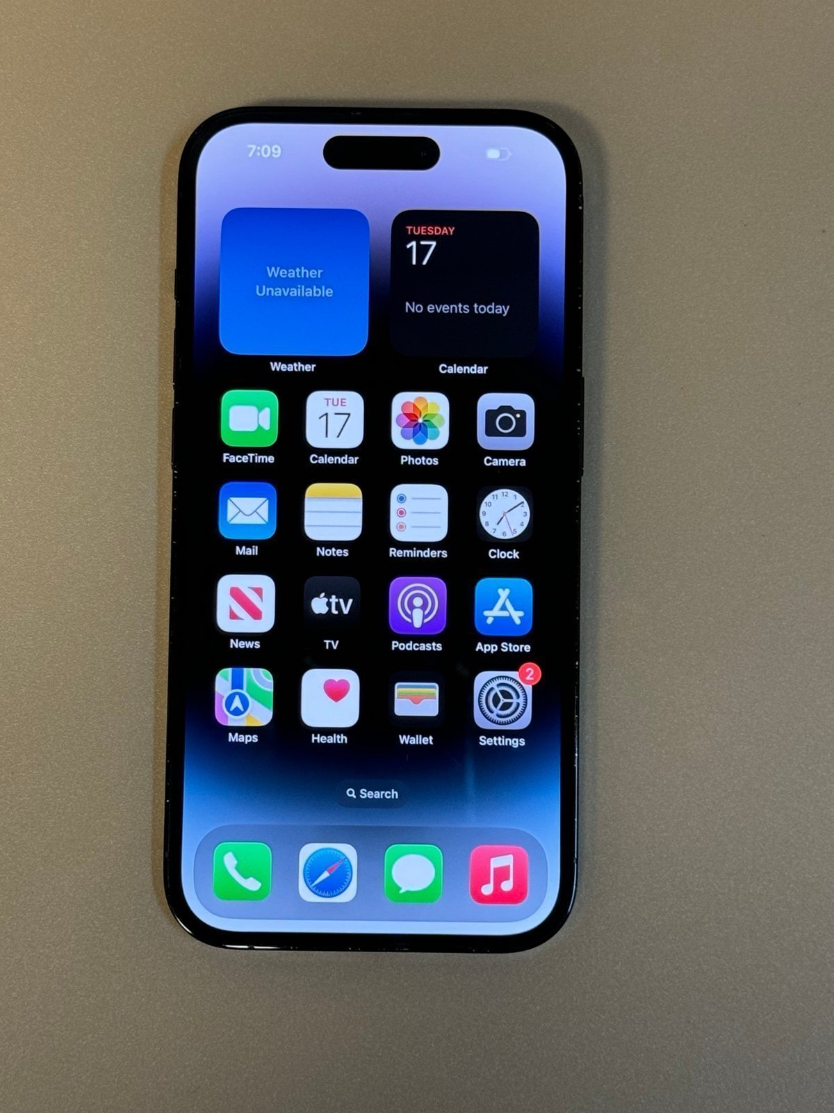 Apple iPhone 14 Pro 128 GB Unlocked In Graphite Black 7K17