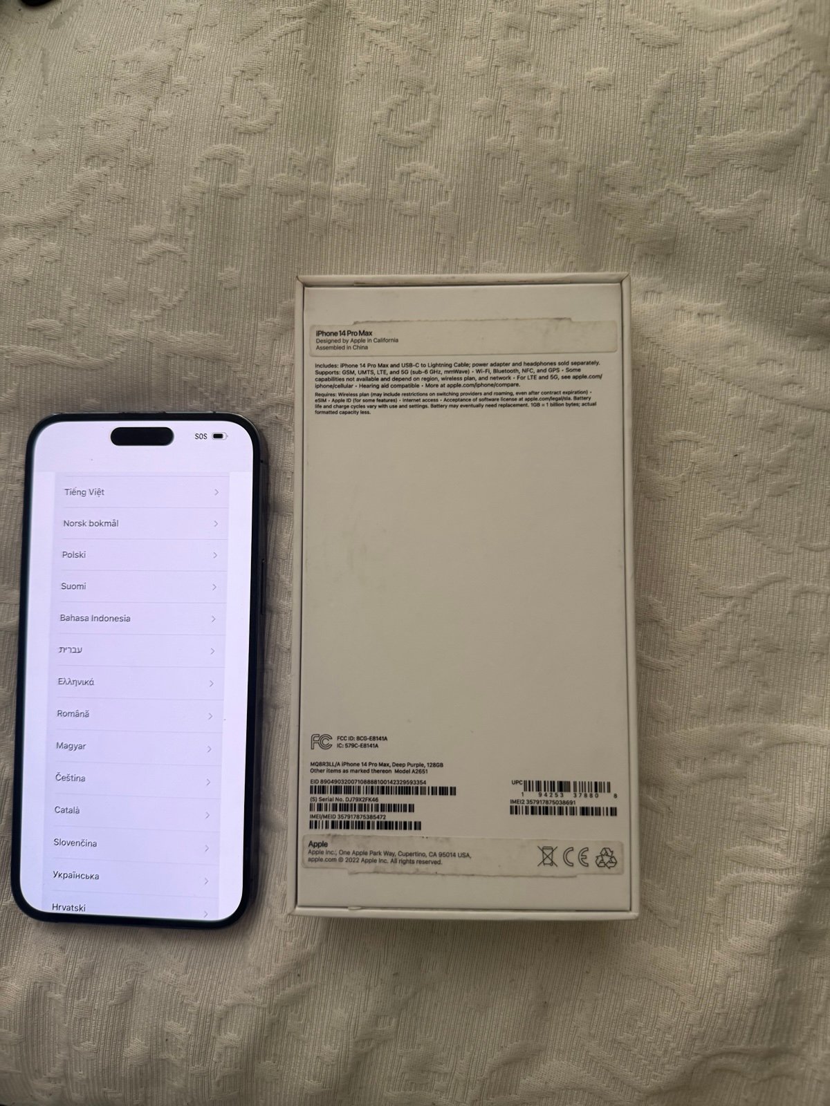 Apple iPhone 14 Pro Max 128 GB in Deep Purple 9F75