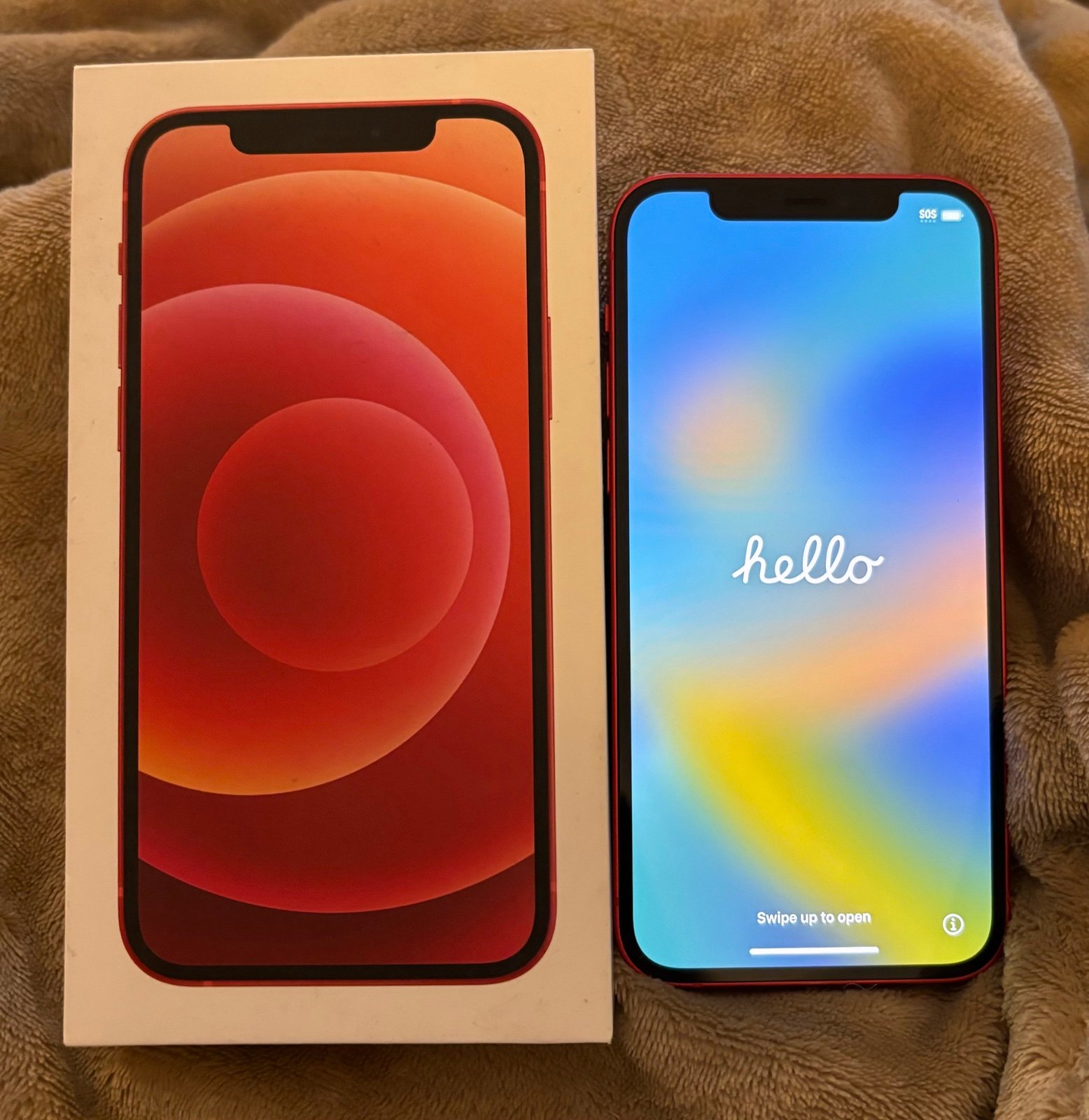 Apple iPhone 12 64GB in Red (Unlocked) 8R76