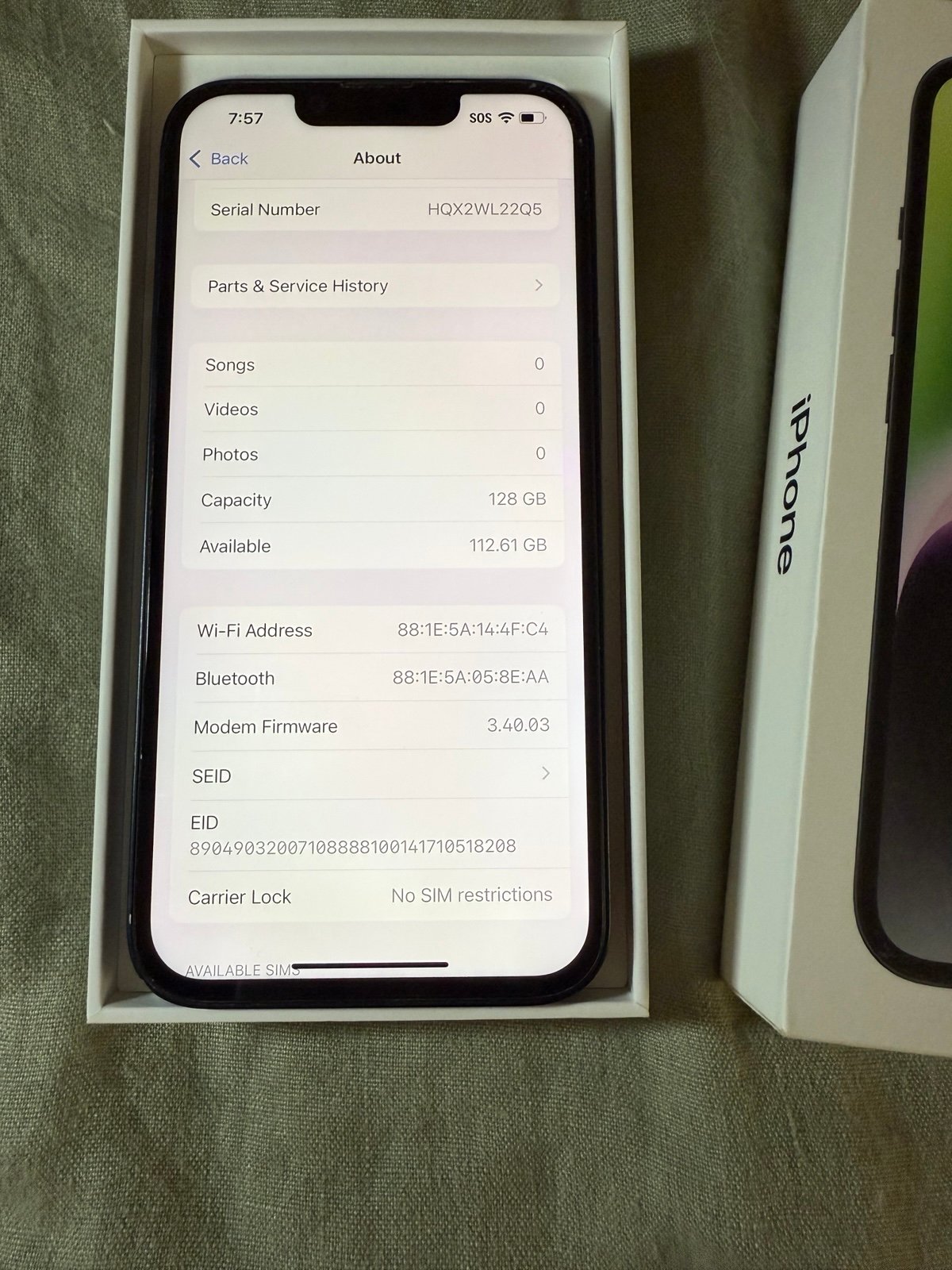 iPhone 14 Unlocked 128GB 6D83