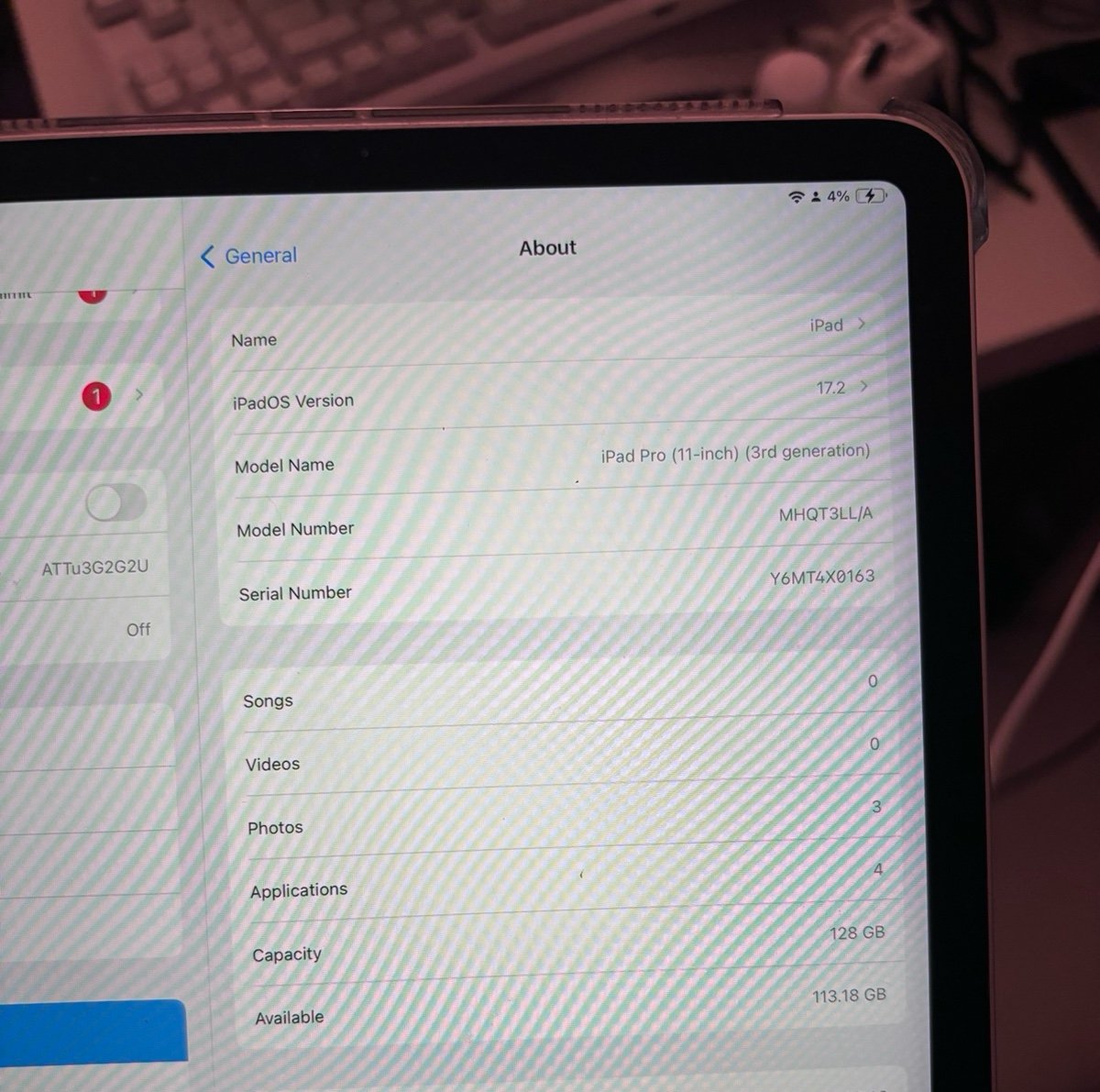 iPad Pro 3rd generation 7J51