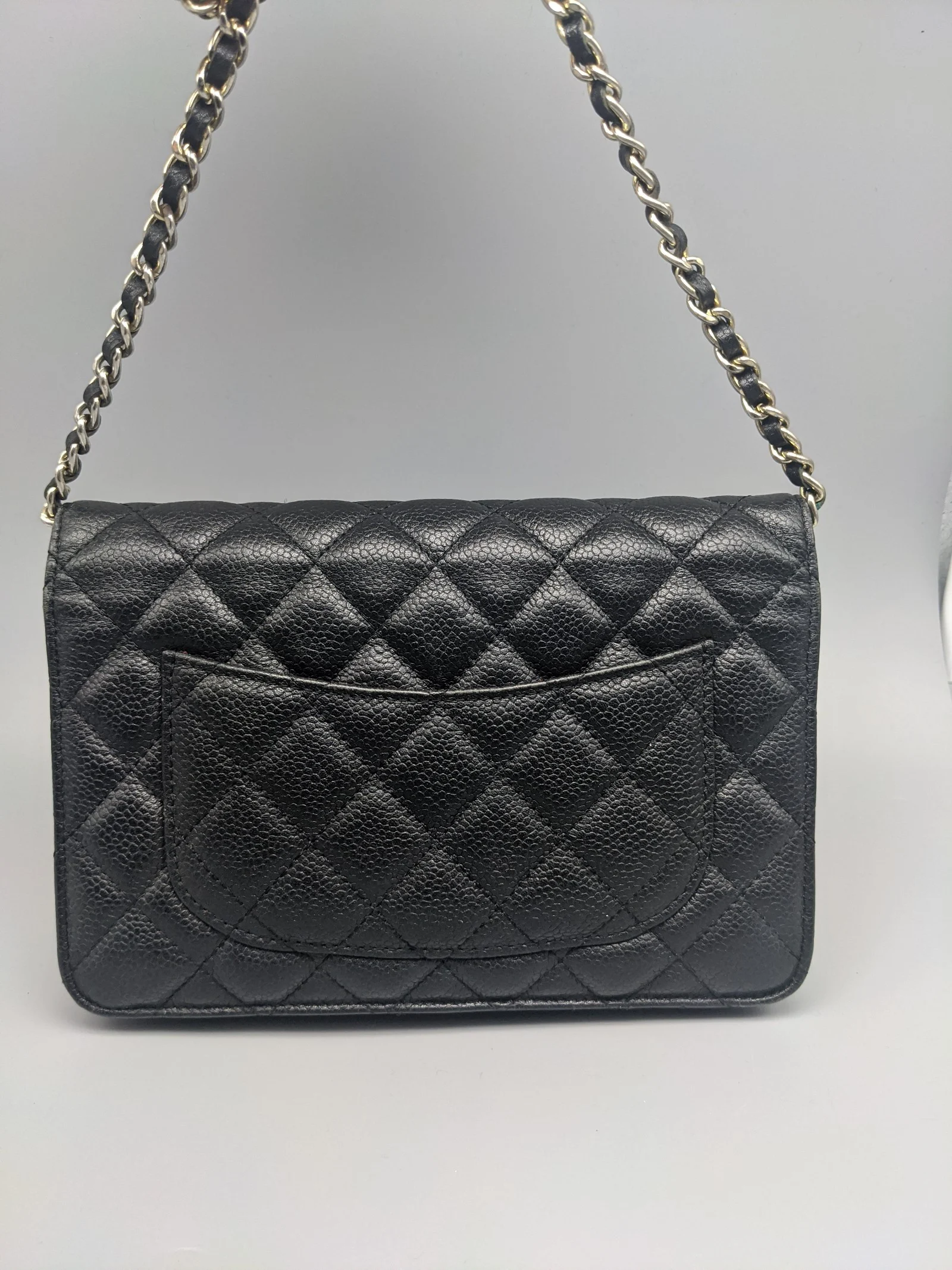 Chanel Black Caviar Leather Small Flap Bag