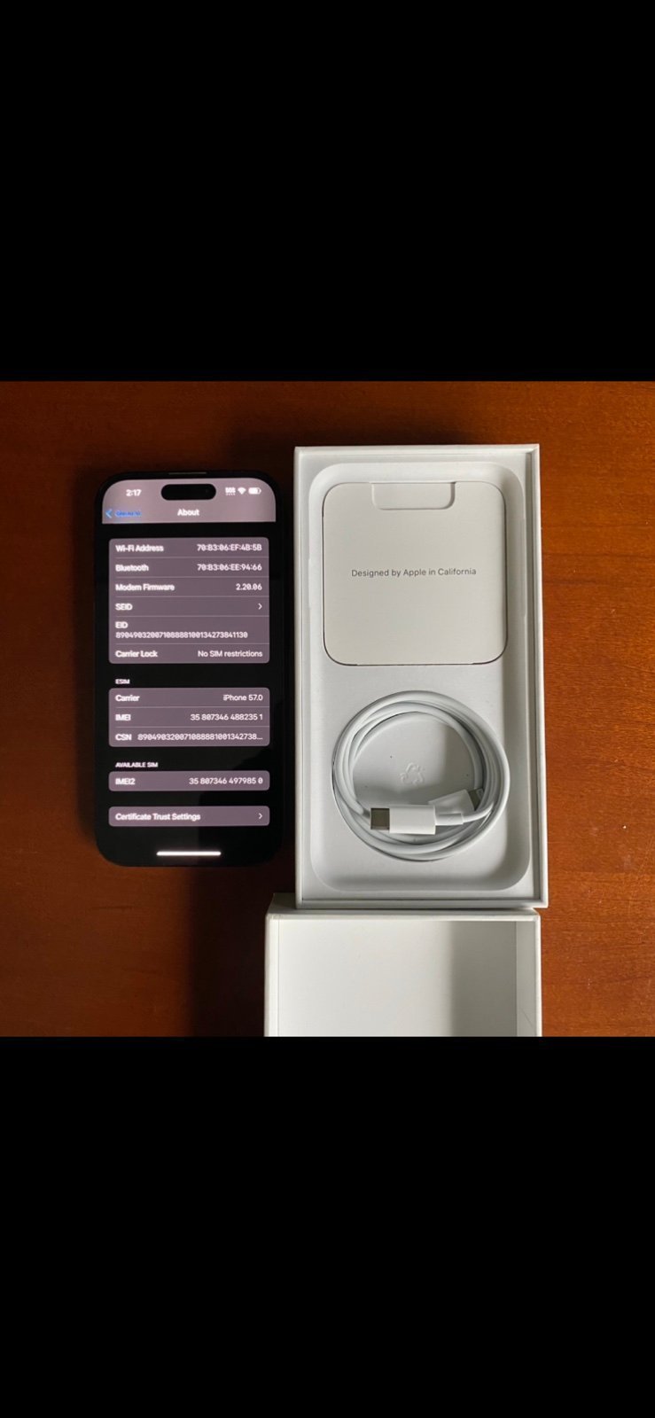 Apple iPhone 14 Pro 128 GB in Space Black Unlocked 8Z89