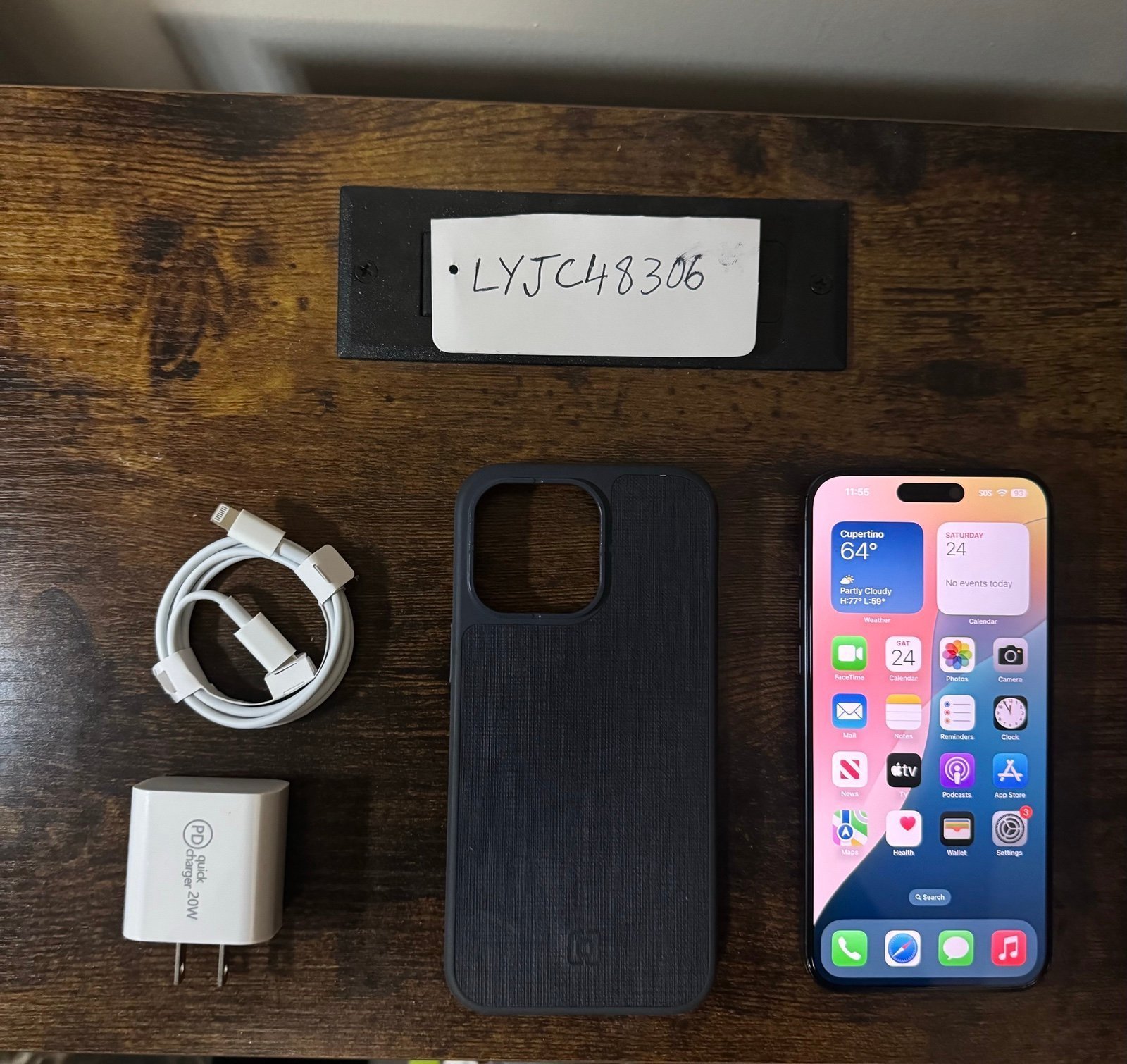 Apple iPhone 15 Pro Max blue titanium 256GB AT&T 6T92