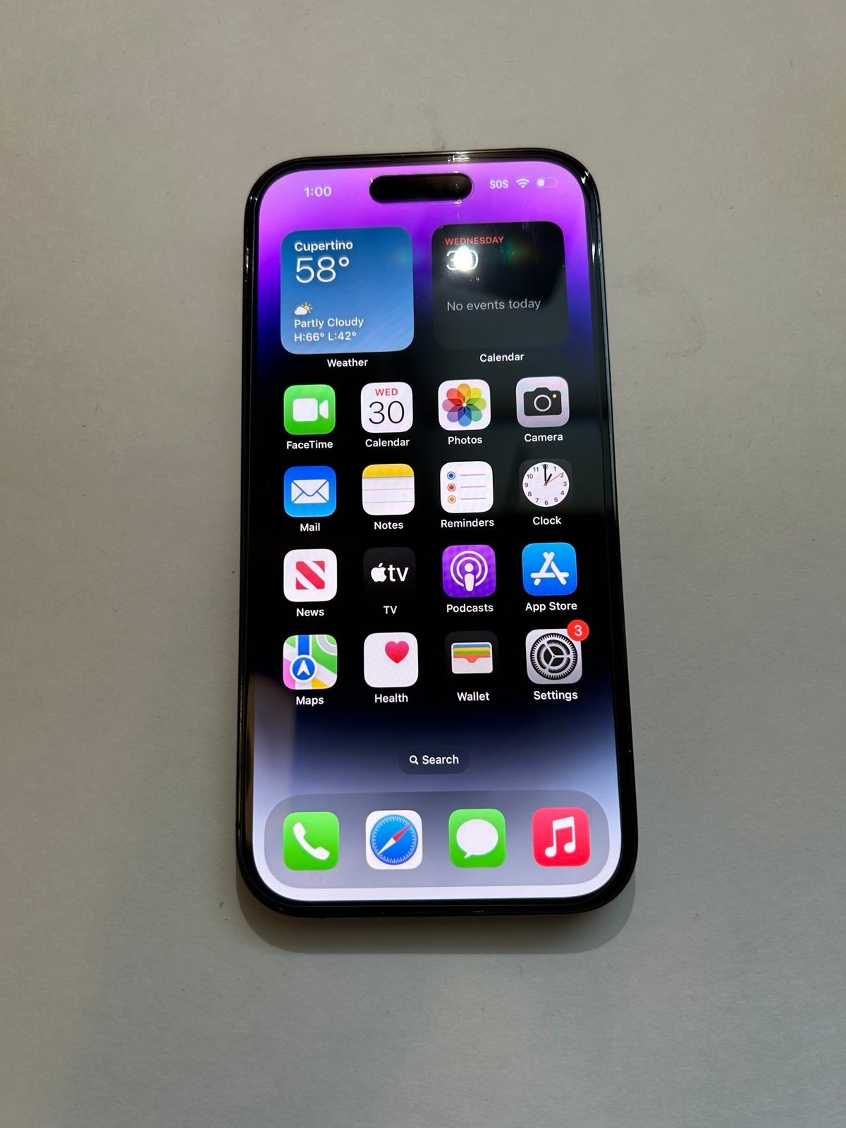 Apple iPhone 14 Pro 128 GB in Deep Purple for Unlocked 7A95