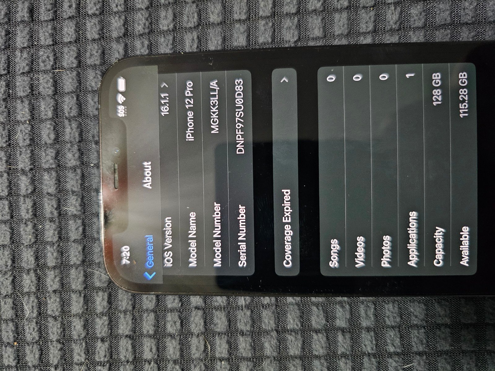 Iphone 12 Pro 128GB Unlocked 8U62