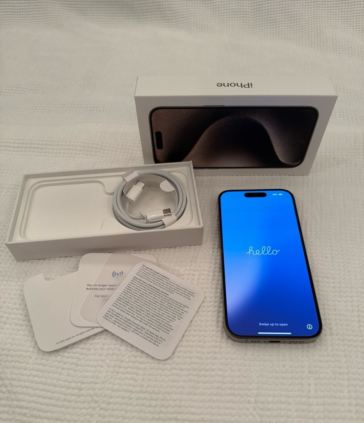 Apple iPhone 15 Pro 1TB In Natural Titanium With “No SIM Restrictions” 7C69