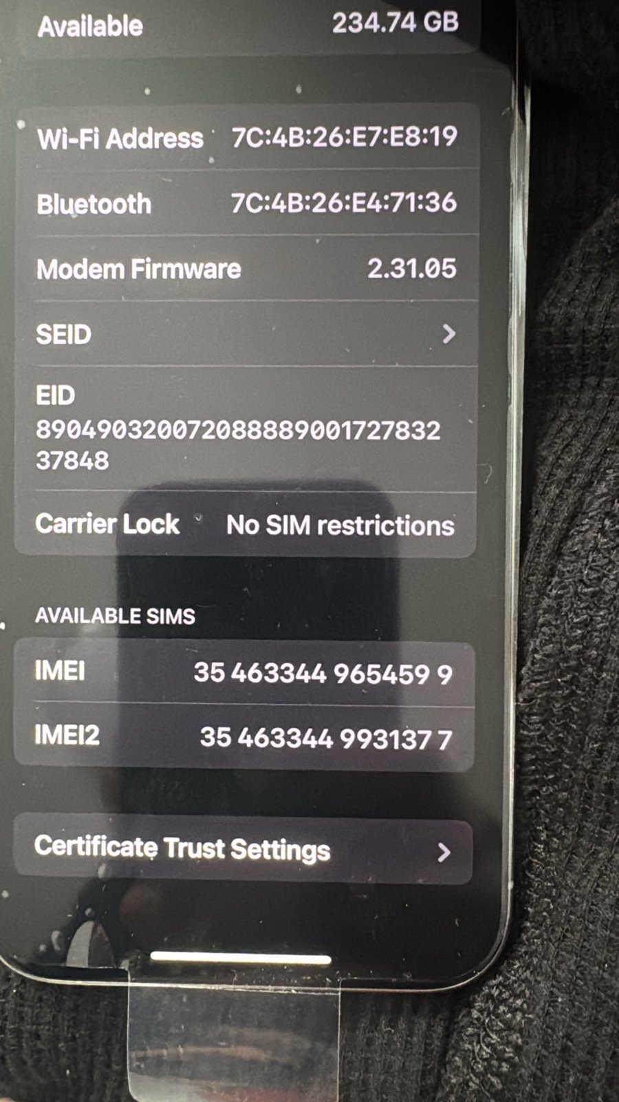 iPhone 16 Plus Sim Lock 256Gb 6A52