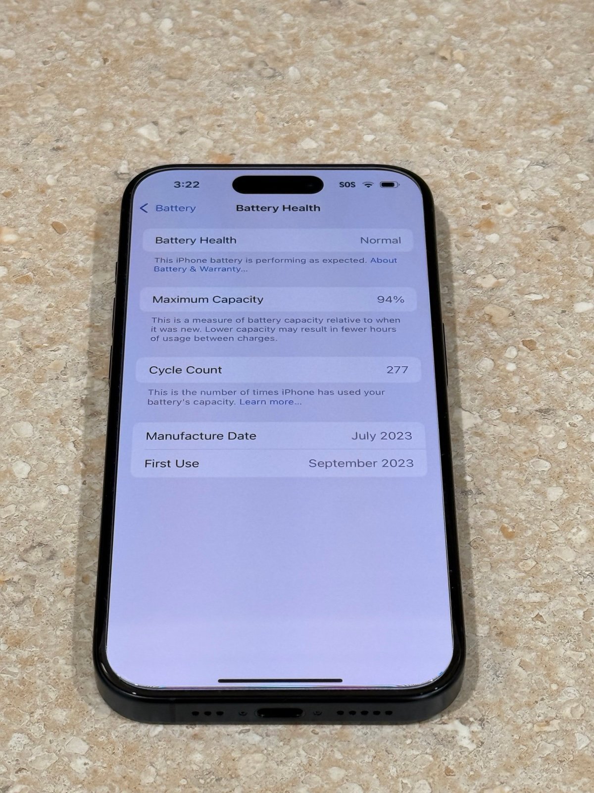 iPhone 15 Pro Blue 512GB Unlocked 6O68