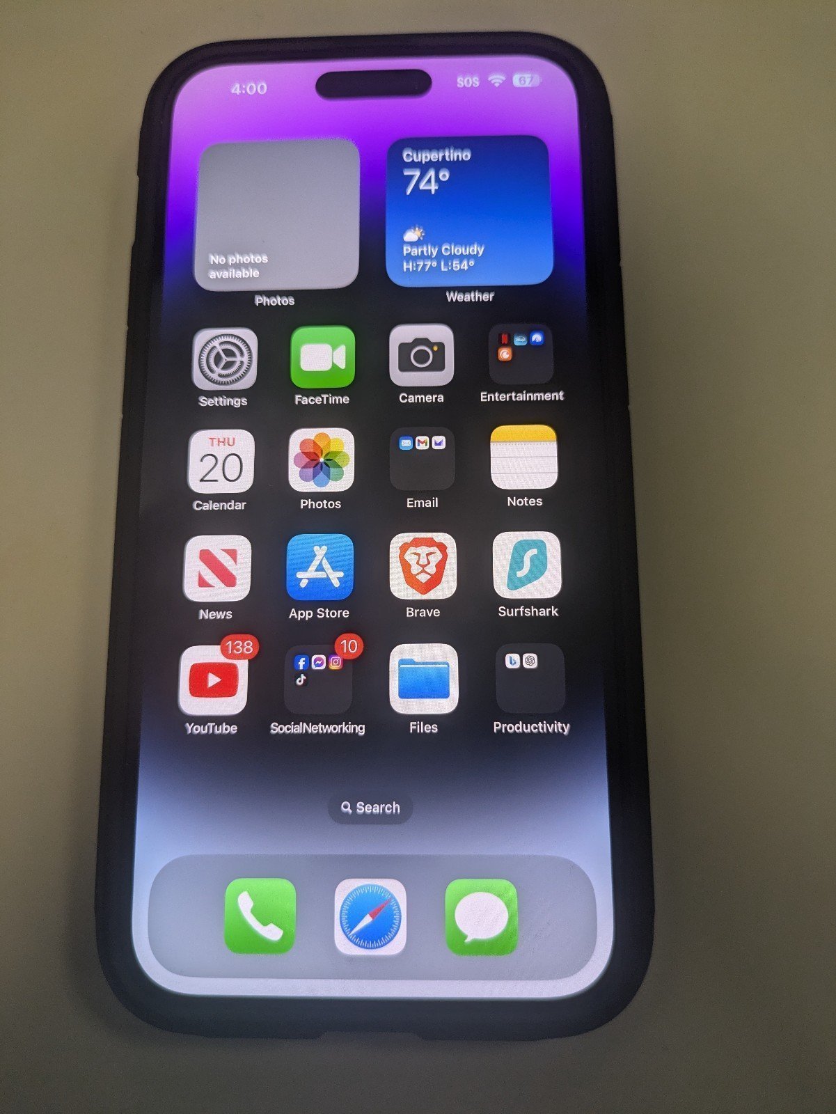 Used iPhone 14 Pro Max purple 256GB 5L93