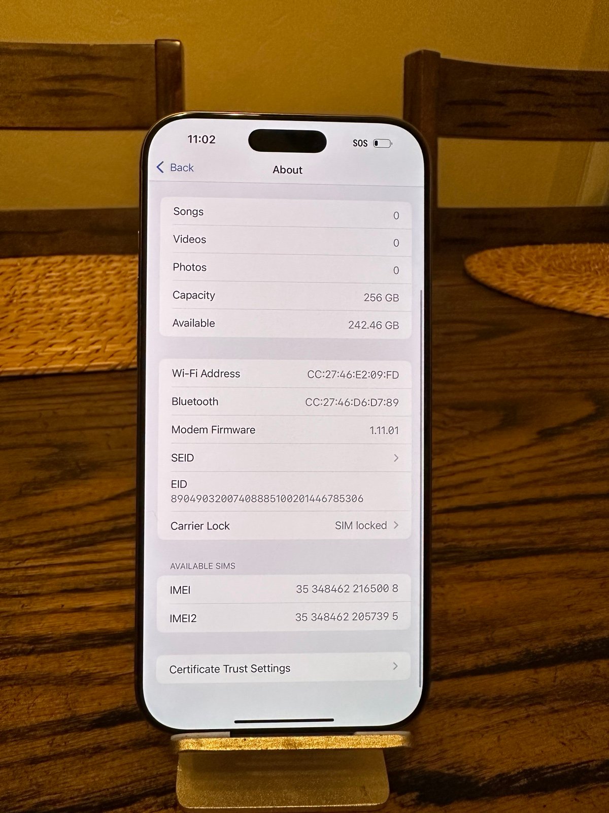 Apple iPhone 16 Pro Max 256GB VERZION ONLY 1G79