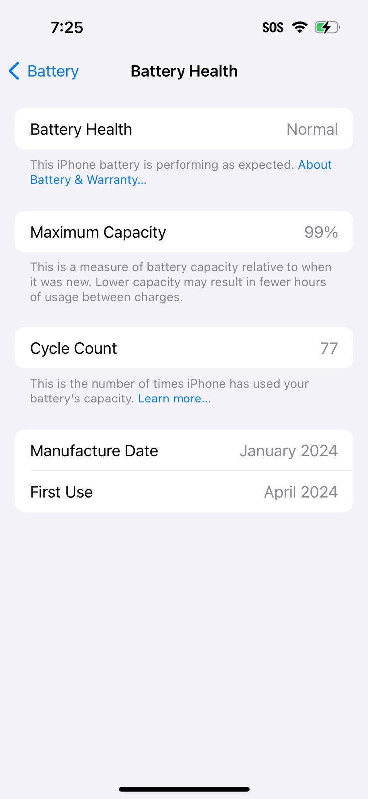 iPhone 15 pro Natural Titanium 256 GB Unlocked 8N92