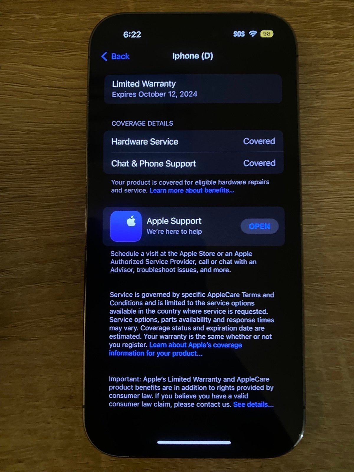 Apple iPhone 14 Pro 128 GB in Deep Purple 5C37
