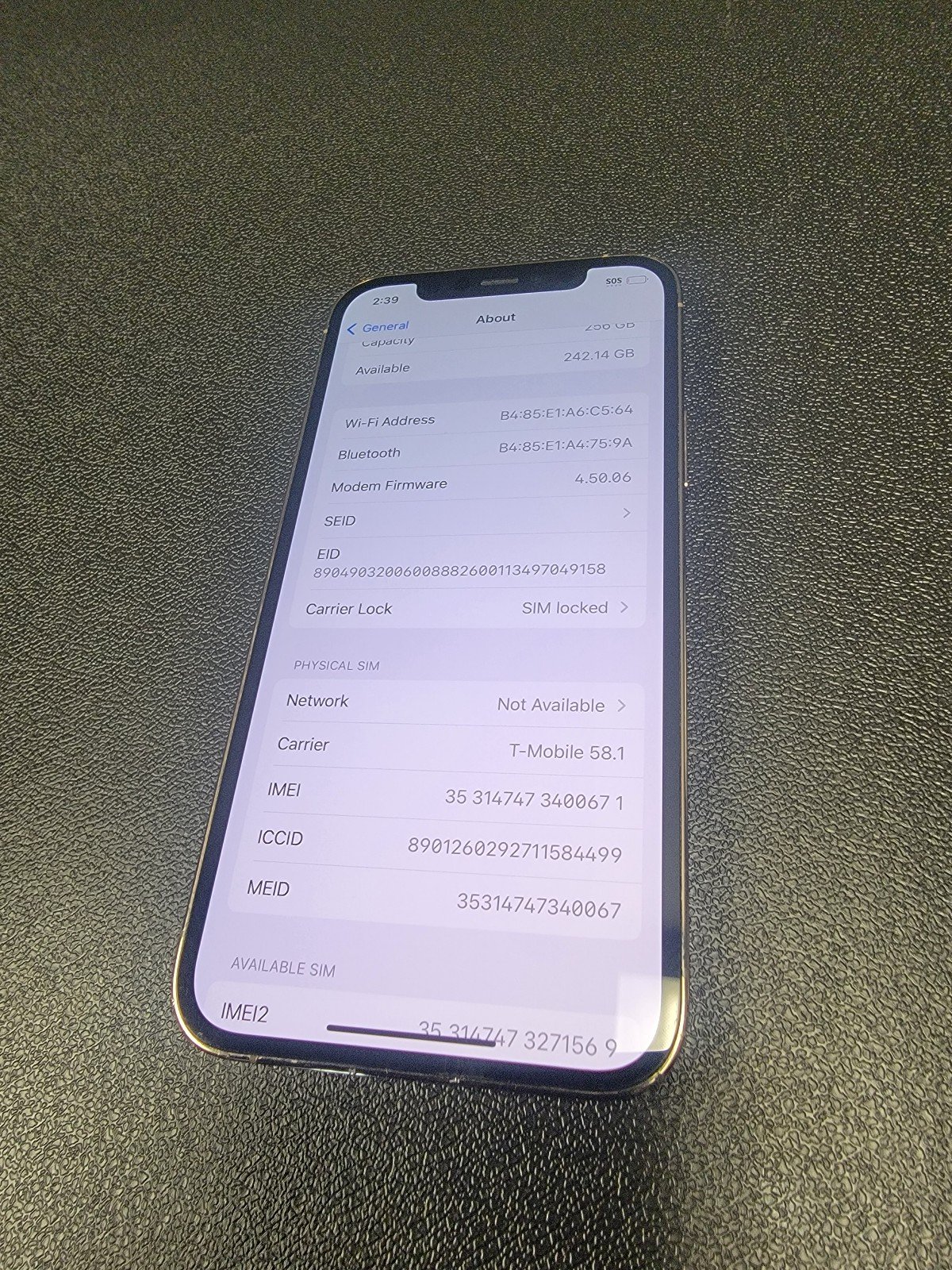 Apple iPhone 12 Pro 256 GB in Gold for T-Mobile 8J73