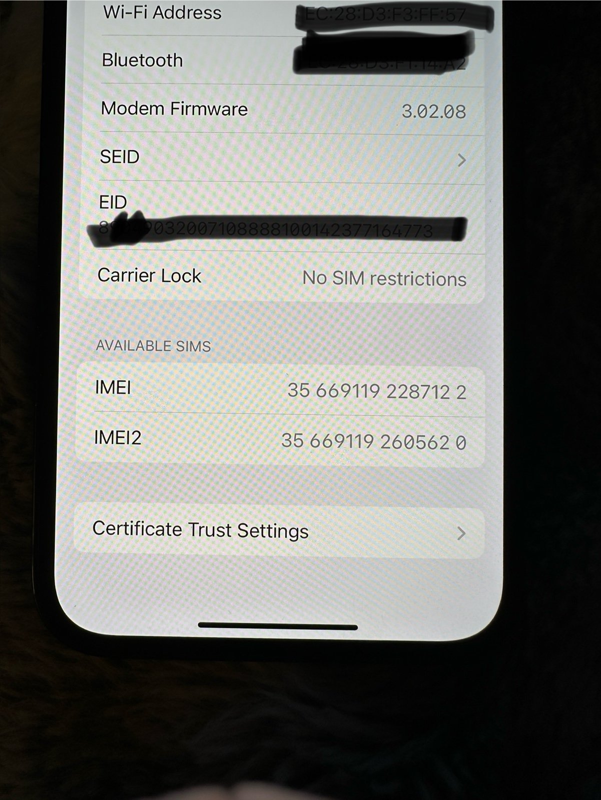 iPhone 14  midnight (edited color) with Otterbox case and charger UNLOCKED 9K71