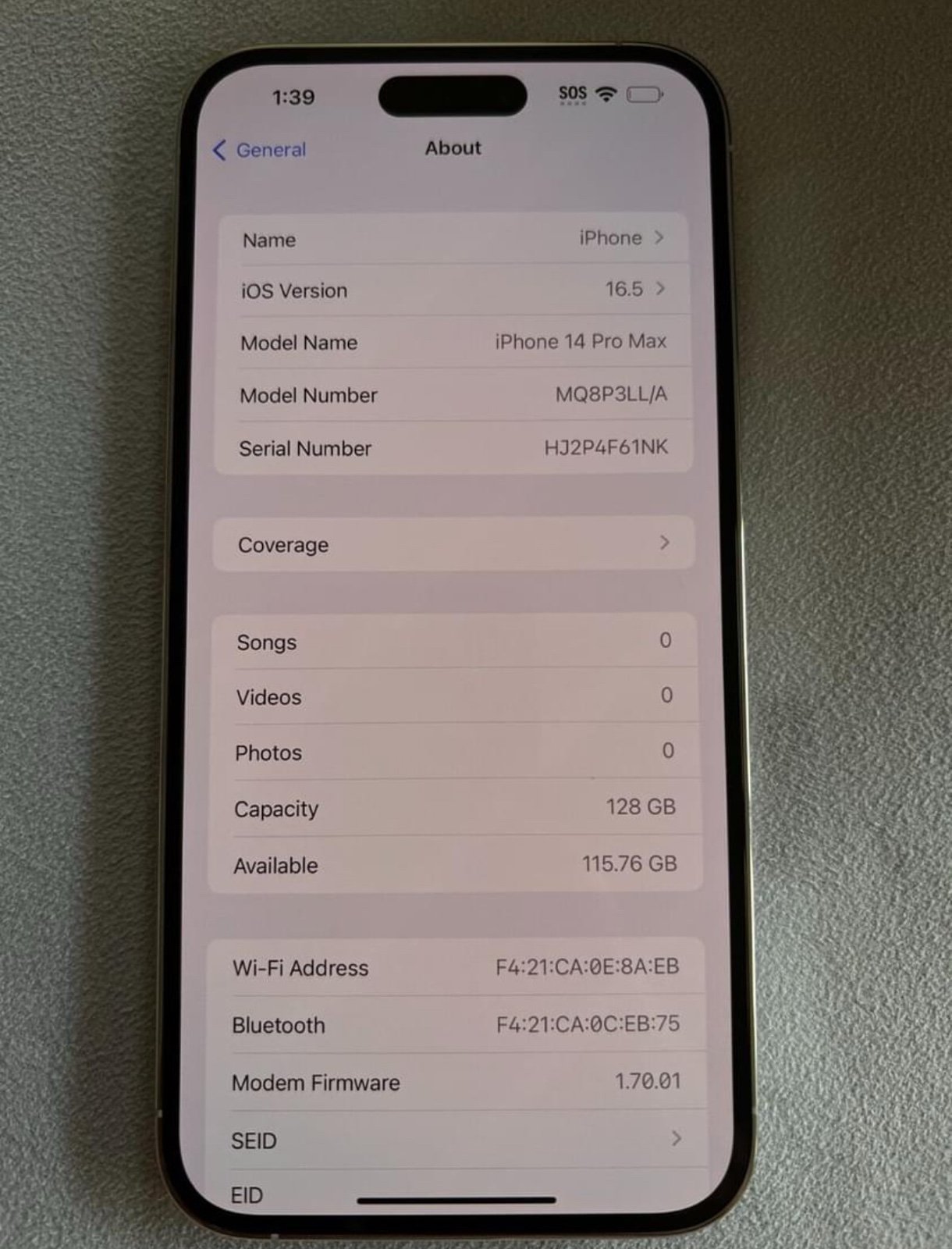 Iphone 14 pro max 1P79