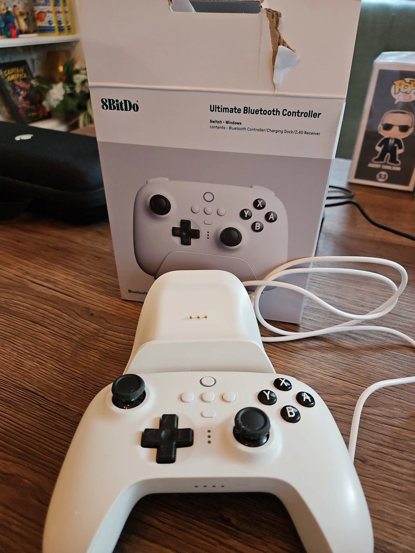 steam deck 256gb with jsaux dock and 8bitDo bluetooth/2.4g wireless controller 6E87