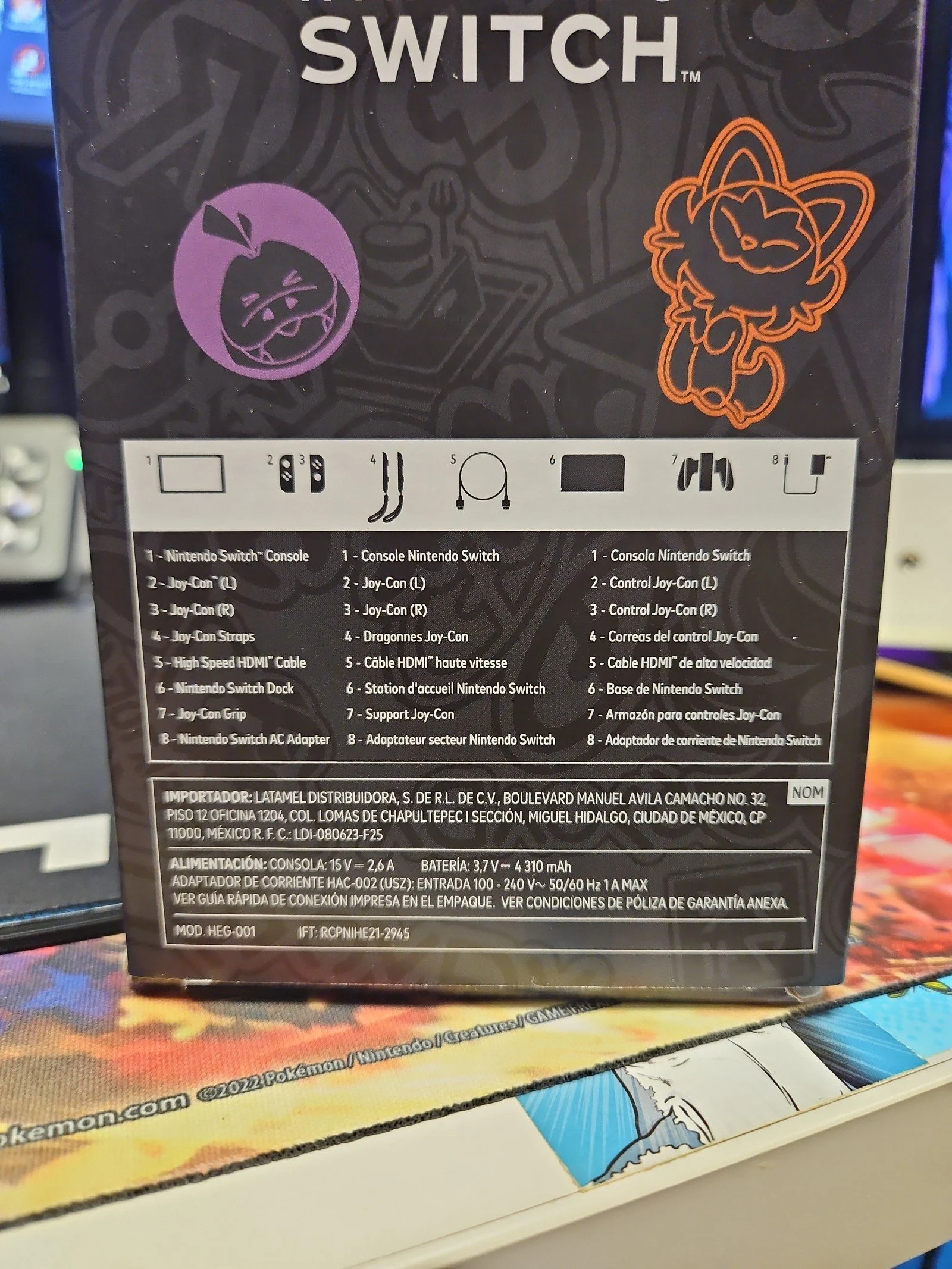 Nintendo Switch OLED Exclusive Pokemon Scarlet & Violet Special Edition 9O66