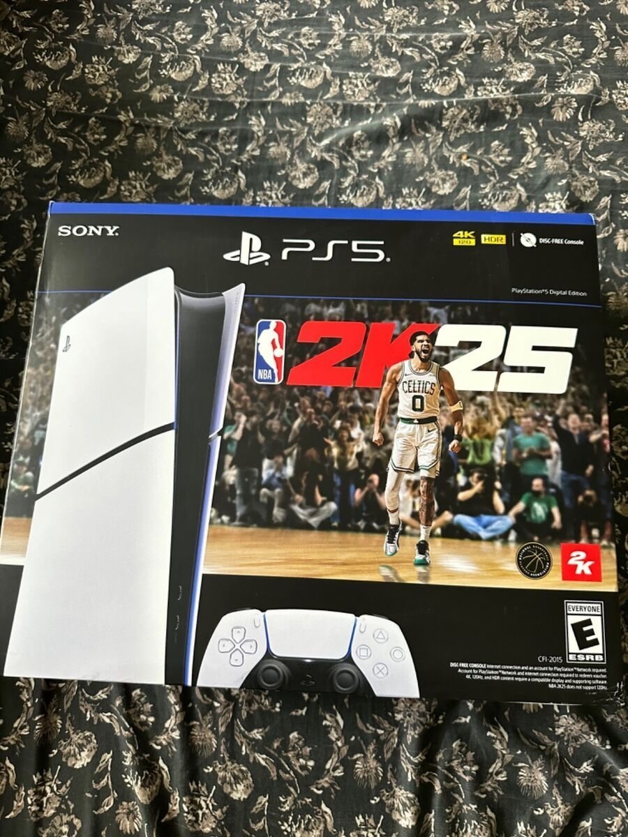 Black PlayStation 5 slim + 2k25 digital edition 1F11