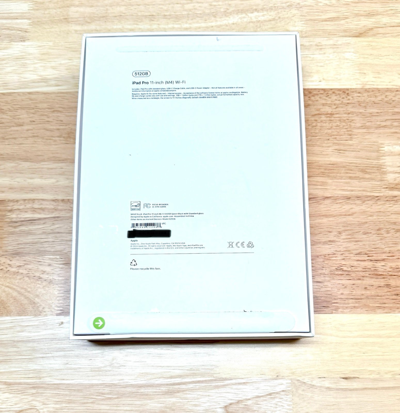 iPad Pro 11” M4 (512GB) (Black) 8V68