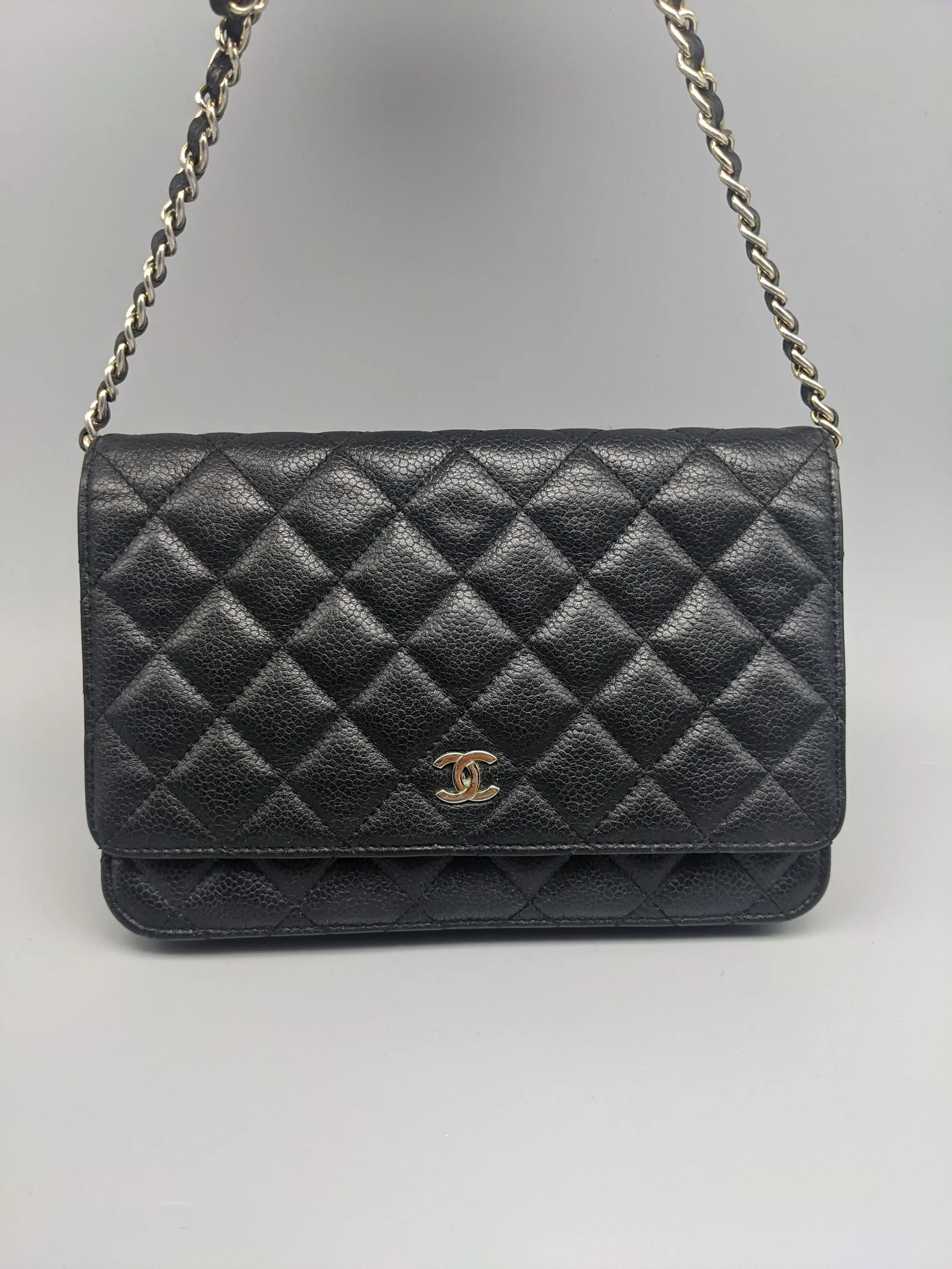 Chanel Black Caviar Leather Small Flap Bag