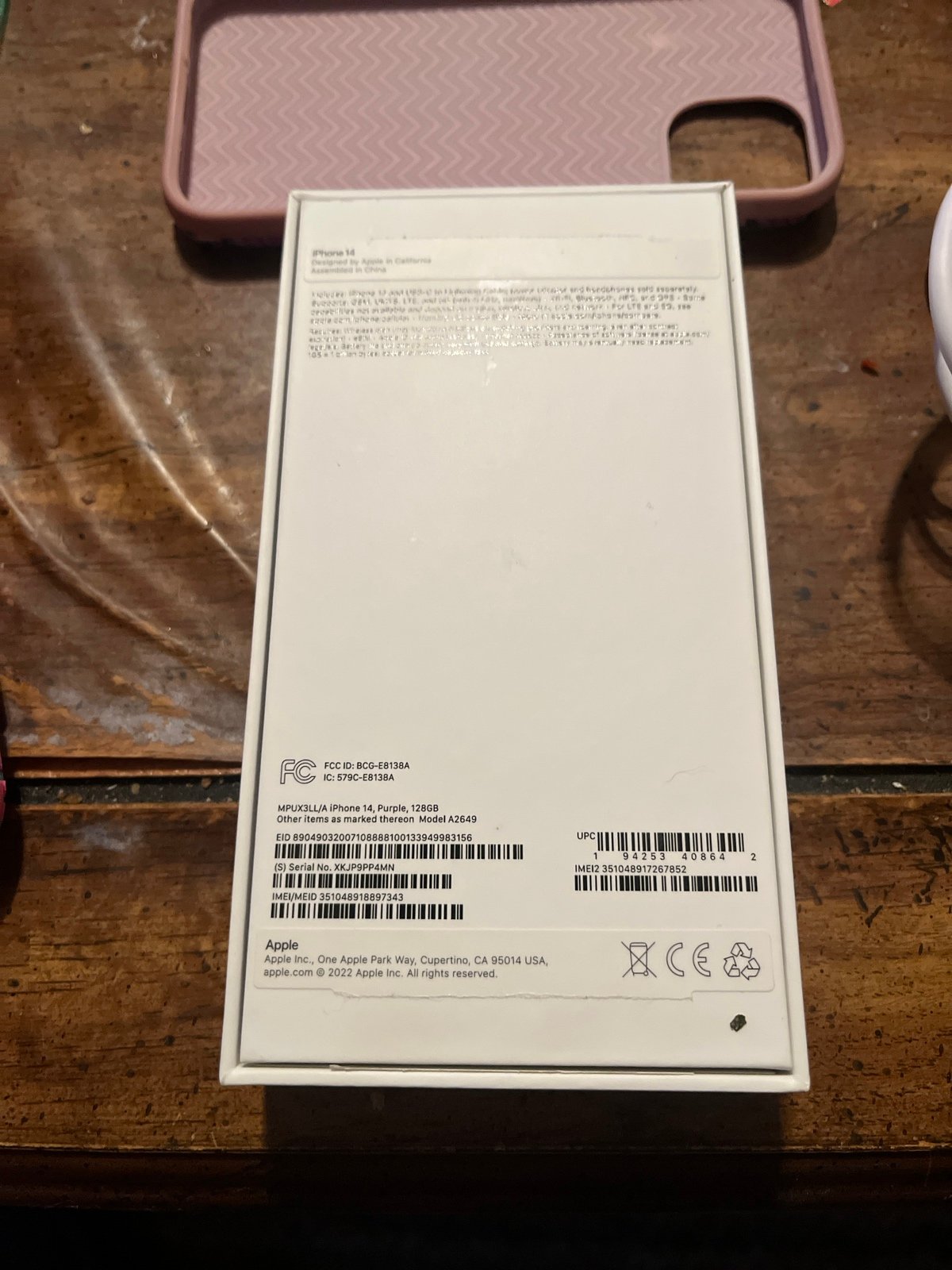 iPhone 14 128 gigs with charger and cases unlocked 9L68